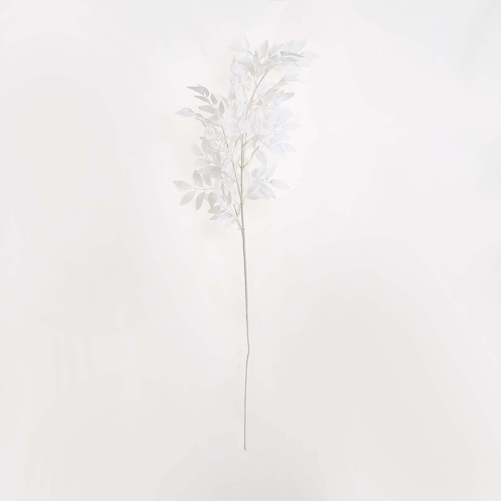 Get 2 White Artificial Silk Beech Leaf Branches - 42" Tall, Ideal Vase Fillers