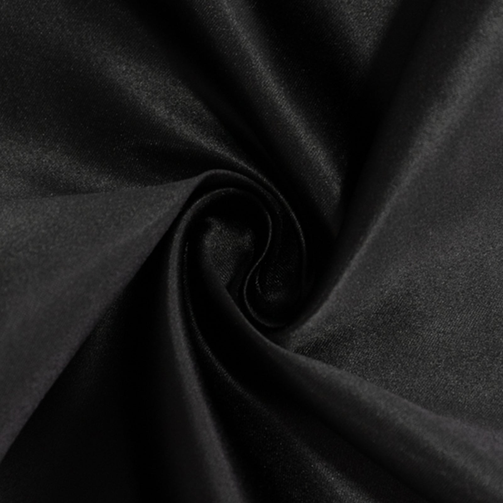 Premium Black Lamour Satin Rectangle Tablecloth 90x132 - Ideal for Weddings & Parties
