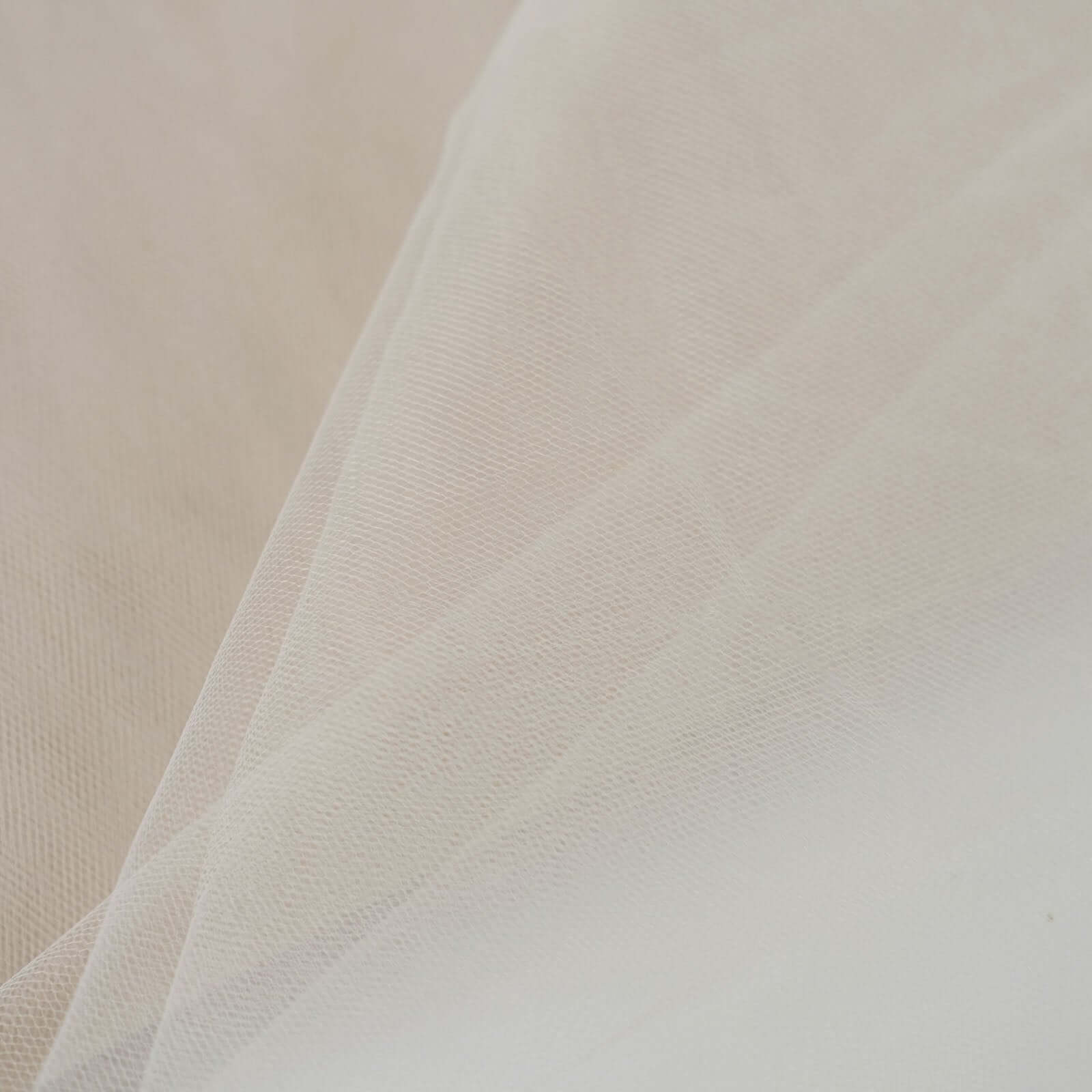 Amazing 54x40 Yards Beige Tulle Fabric Bolt for DIY Crafts and Decor