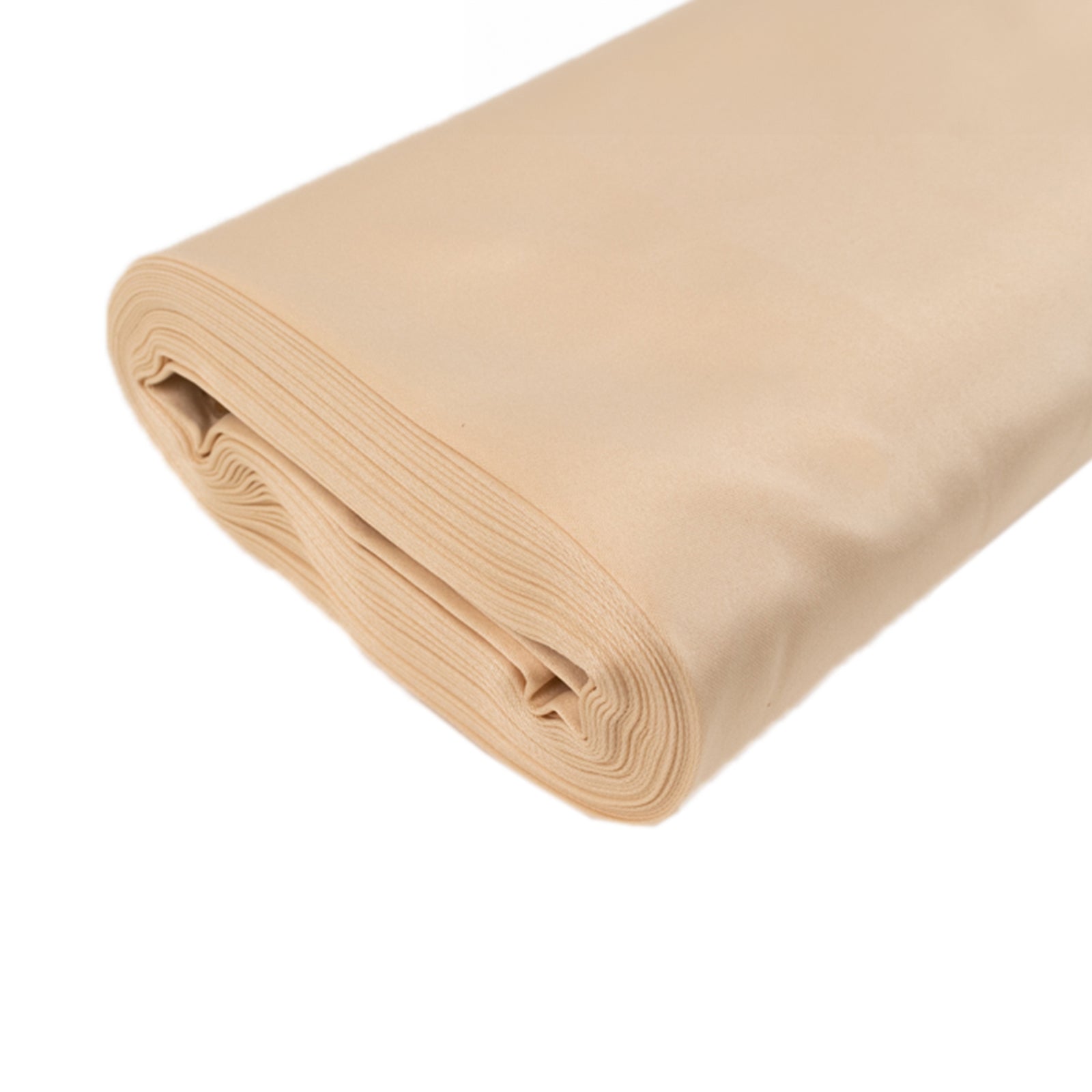 Exclusive 54"x10 Yards Beige Lamour Satin Fabric Bolt - High - Quality & Durable