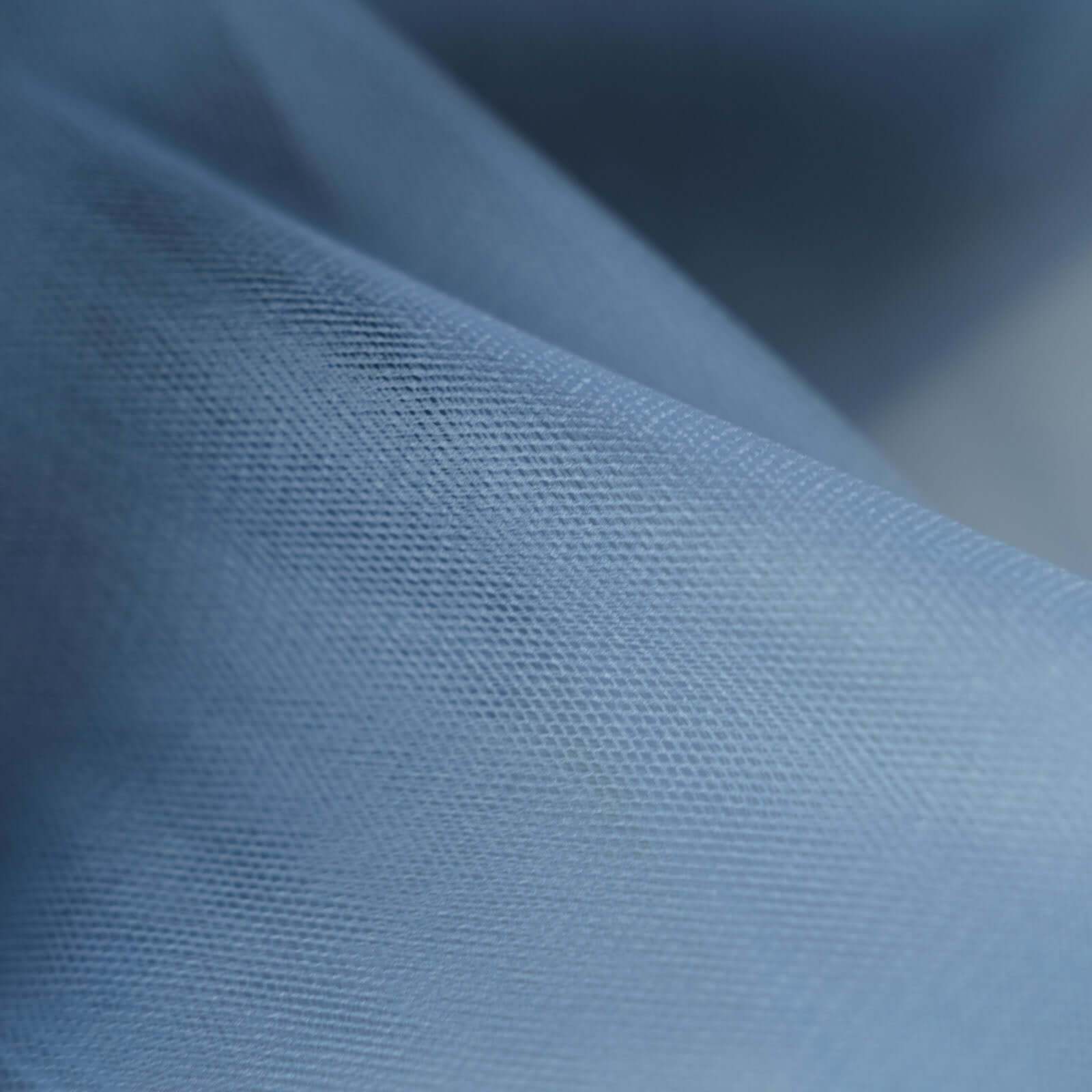 Dusty Blue Nylon Tulle Fabric Roll - 108 Inches Wide, 50 Yards Long for DIY Crafts