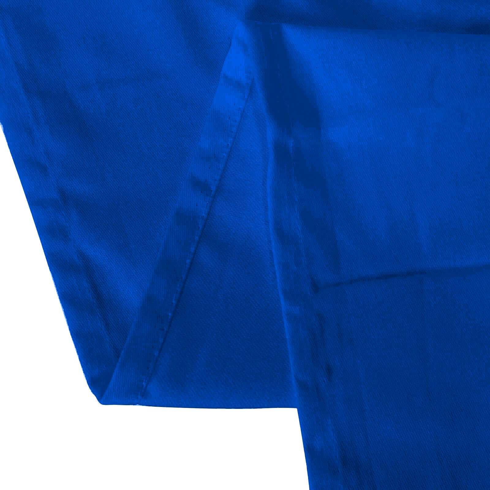 Royal Blue Seamless Wrinkle-Resistant 132" Cotton Blend Round Tablecloth
