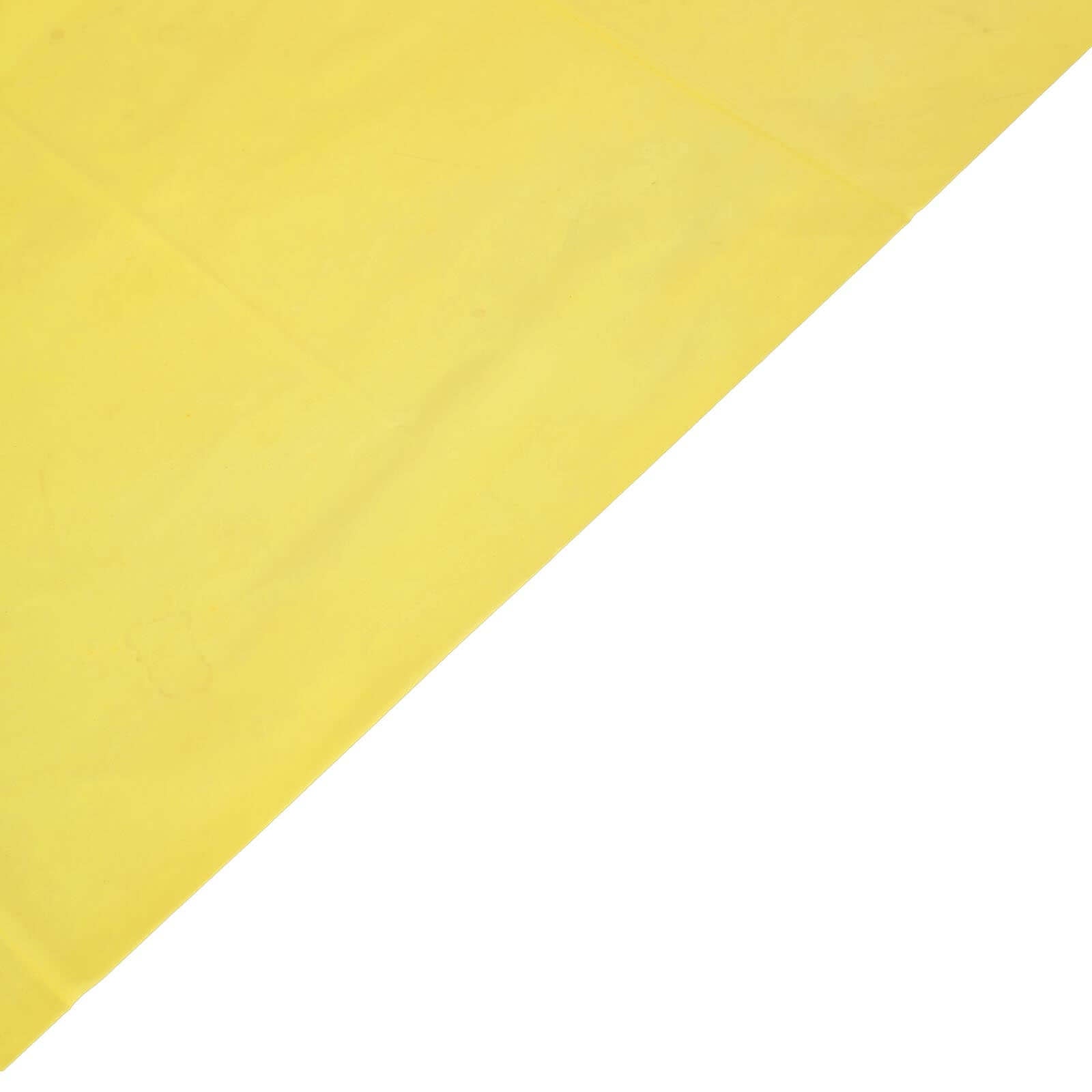 5-Pack Yellow Rectangle PVC Disposable Plastic Table Covers - Ideal for Gatherings