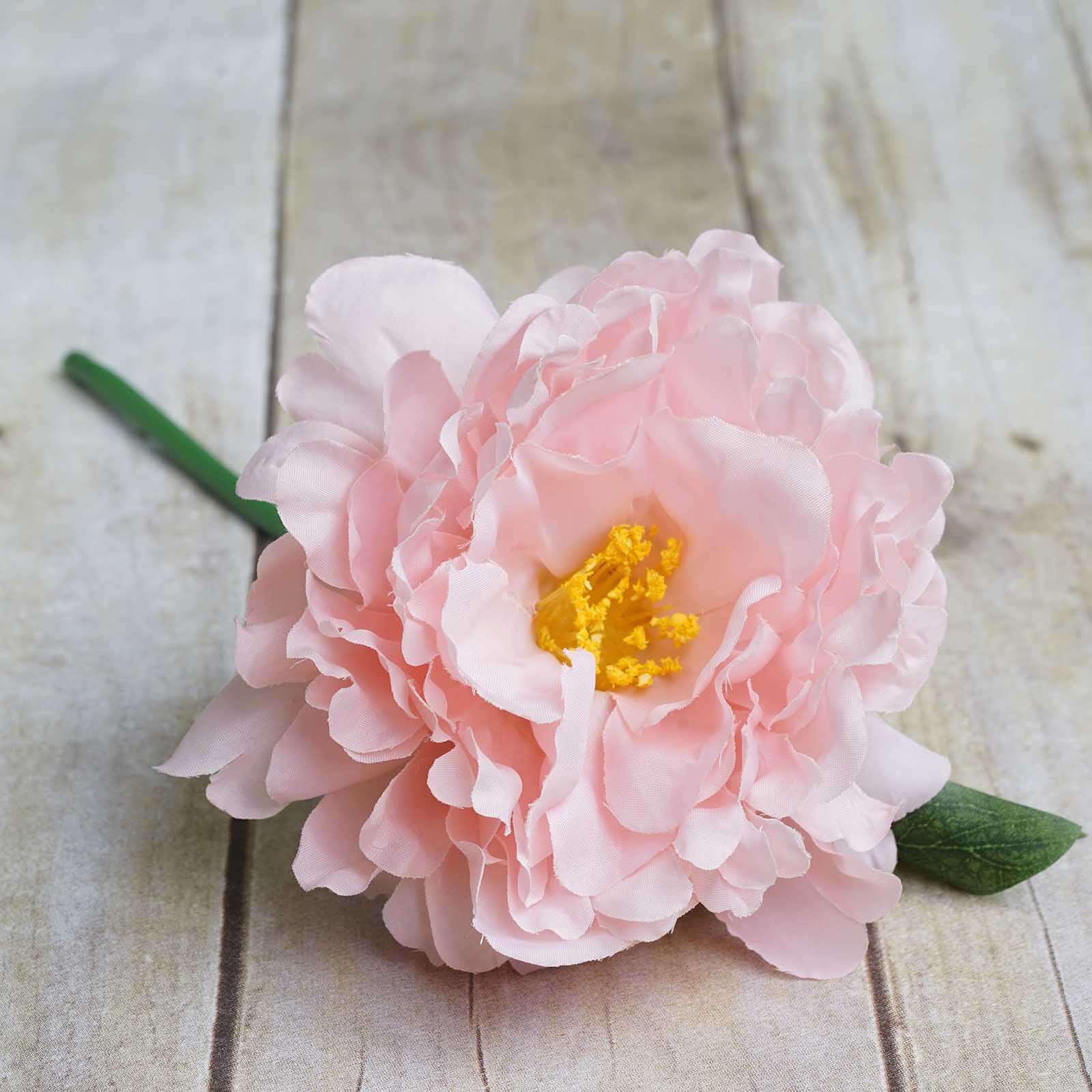 11-Piece Pink Real-Touch Artificial Silk Peony Bouquet - Ideal for Various Occasions