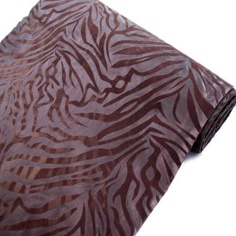 Hot Sale! 54-Inch Wide, 10-Yard Chocolate Zebra Animal Print Taffeta Fabric Roll for Decor
