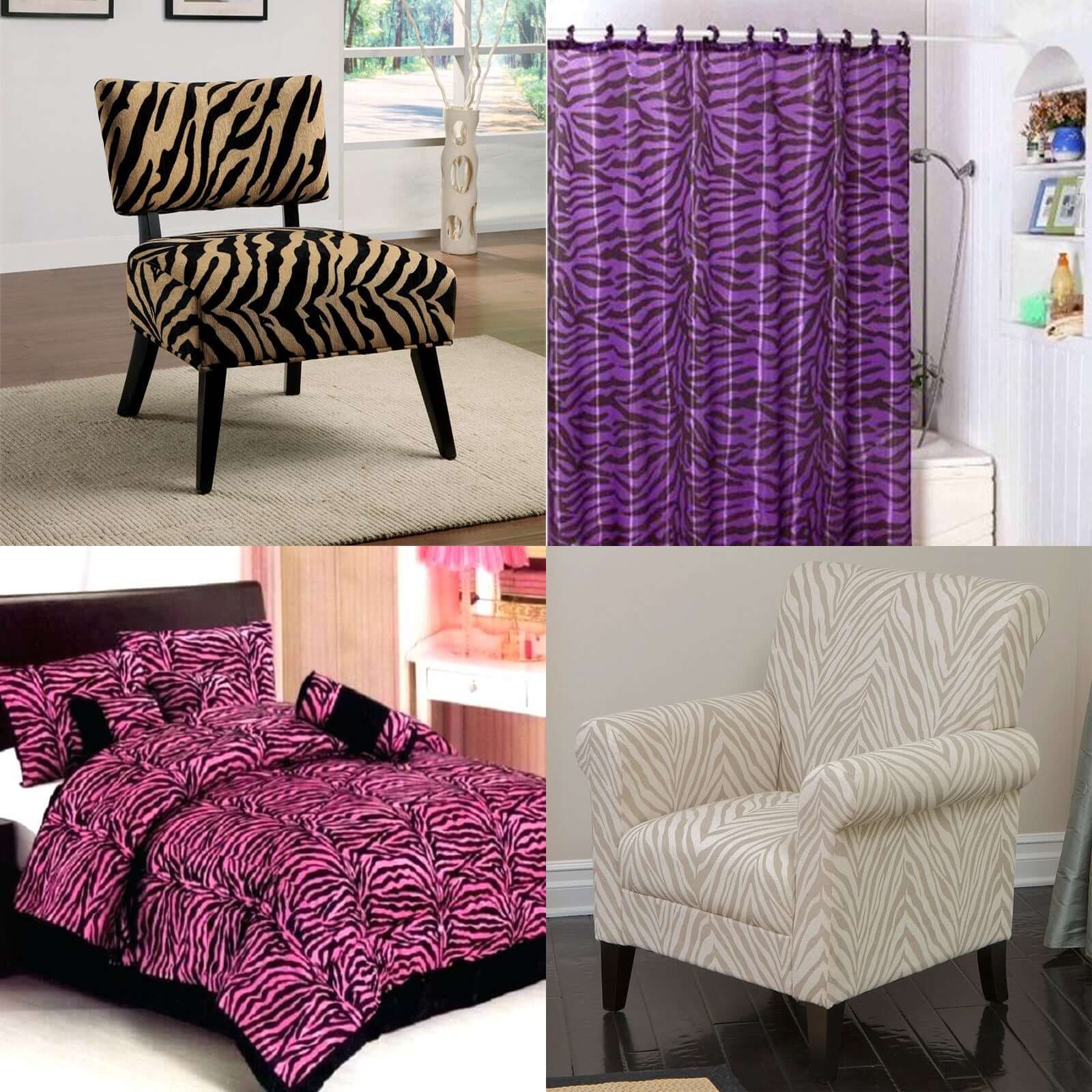 Hot Deal! 54-Inch Wide, 10-Yard Purple Zebra Print Taffeta Fabric Roll for Decor