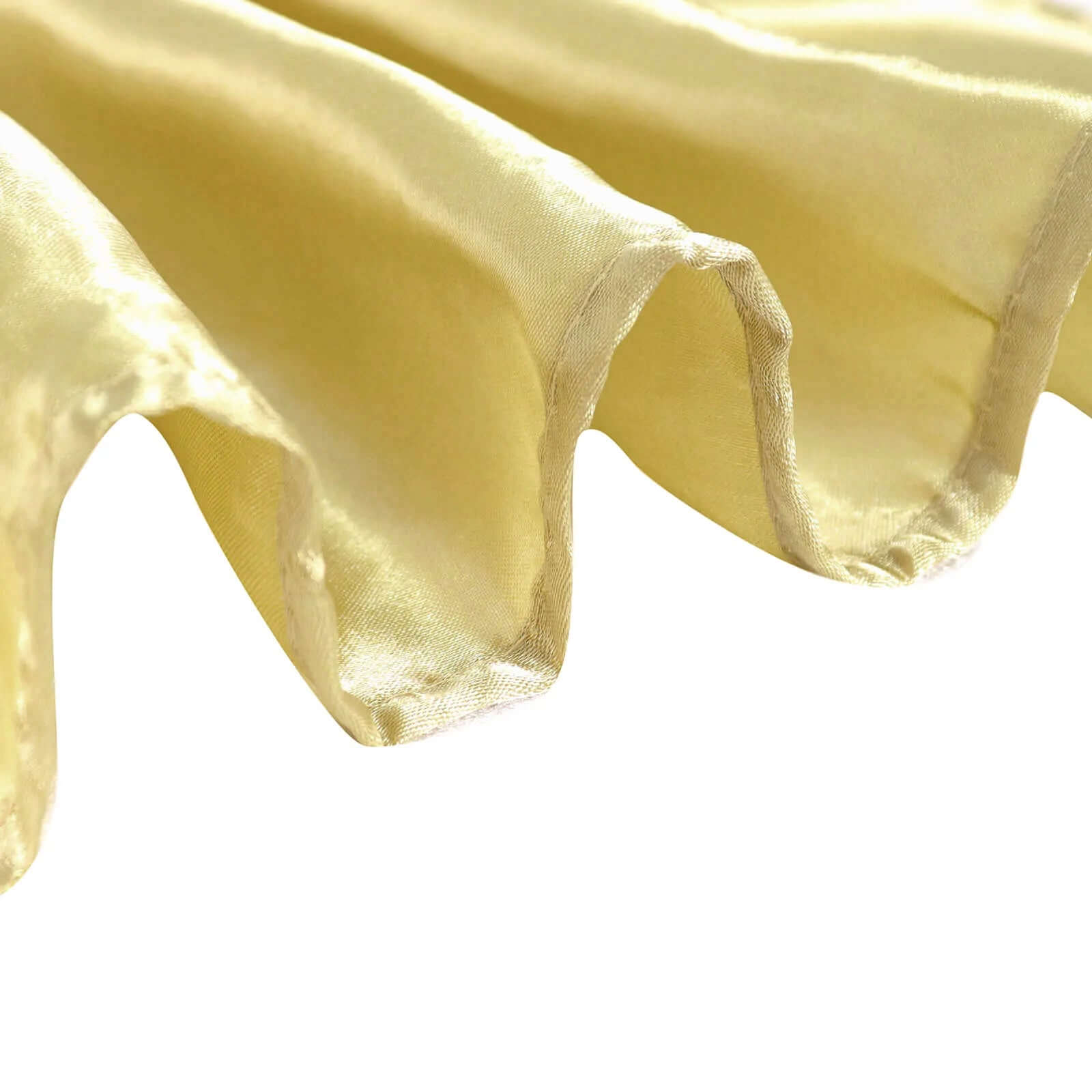 Champagne Satin Rectangular 60x102 Tablecloth - Lustrous & Stain-Resistant