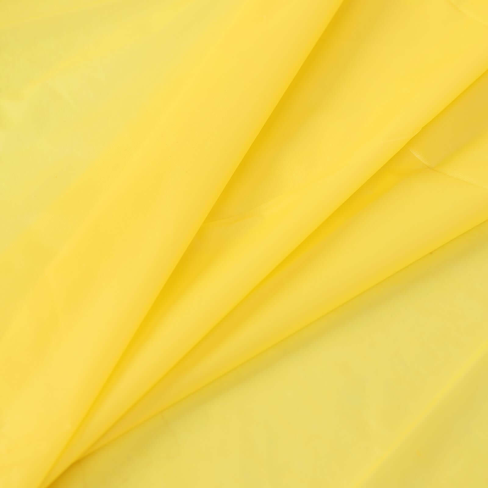 5-Pack Yellow Rectangle PVC Disposable Plastic Table Covers - Ideal for Gatherings