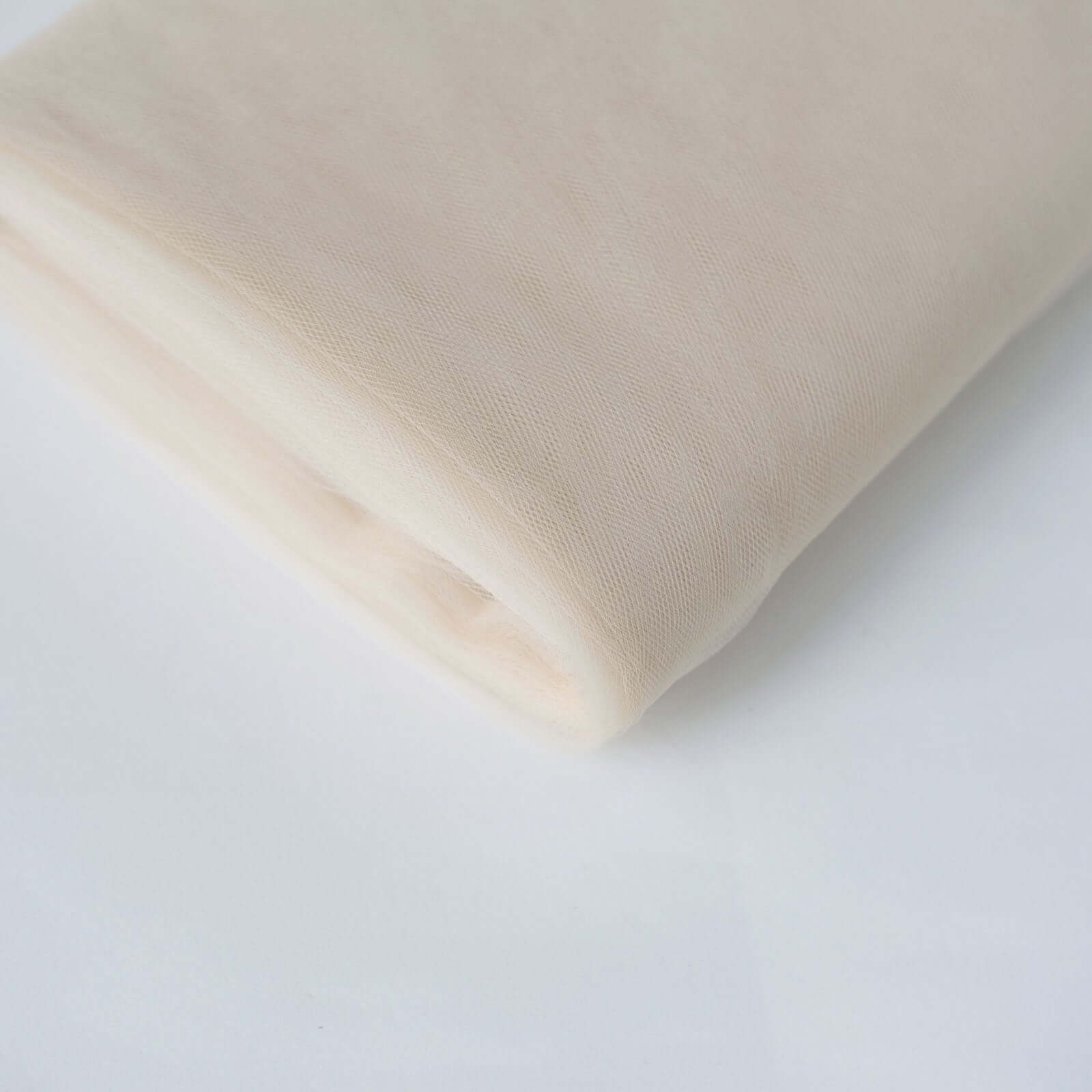 Amazing 54x40 Yards Beige Tulle Fabric Bolt for DIY Crafts and Decor