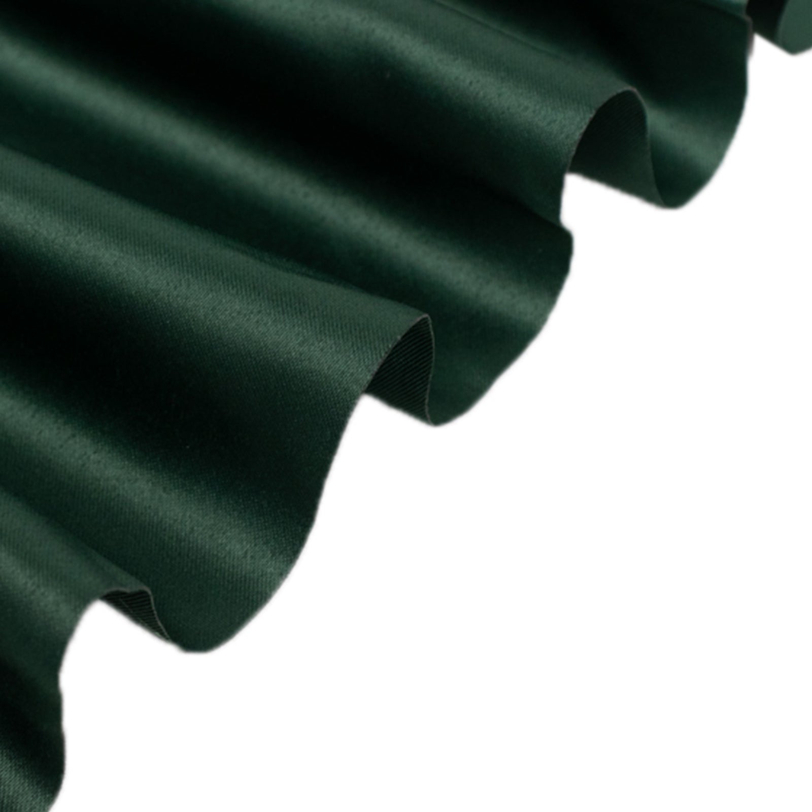 10-Yard Bolt of Premium Hunter Emerald Green Lamour Heavy Matte Satin Fabric by the Yard