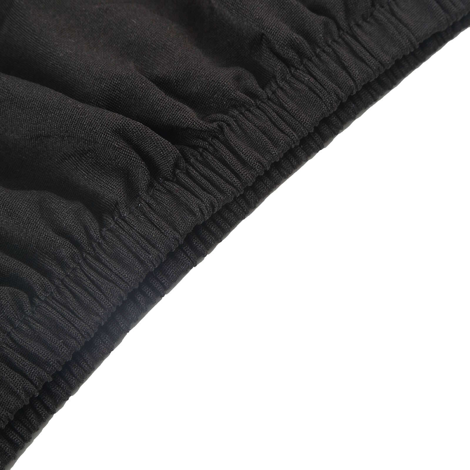 Stretchable 160 GSM Black Spandex Set of 5 Cylinder Pedestal Stand Covers