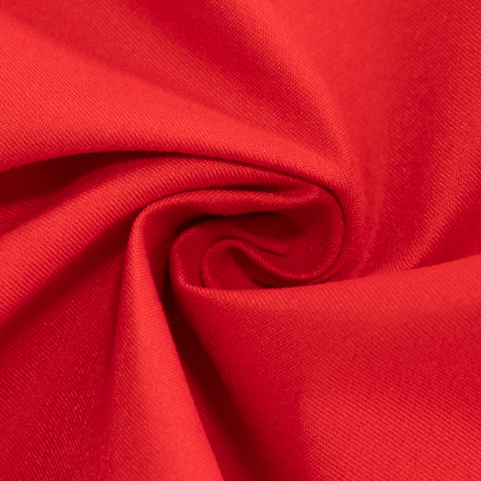 Red 90" Wrinkle-Resistant Cotton Blend Round Tablecloth - Ideal for Events