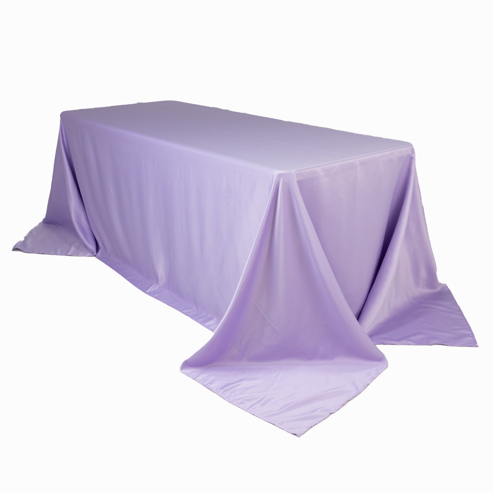 Lavender Lilac Lamour Satin Tablecloth - Soft & Durable, Ideal for Events
