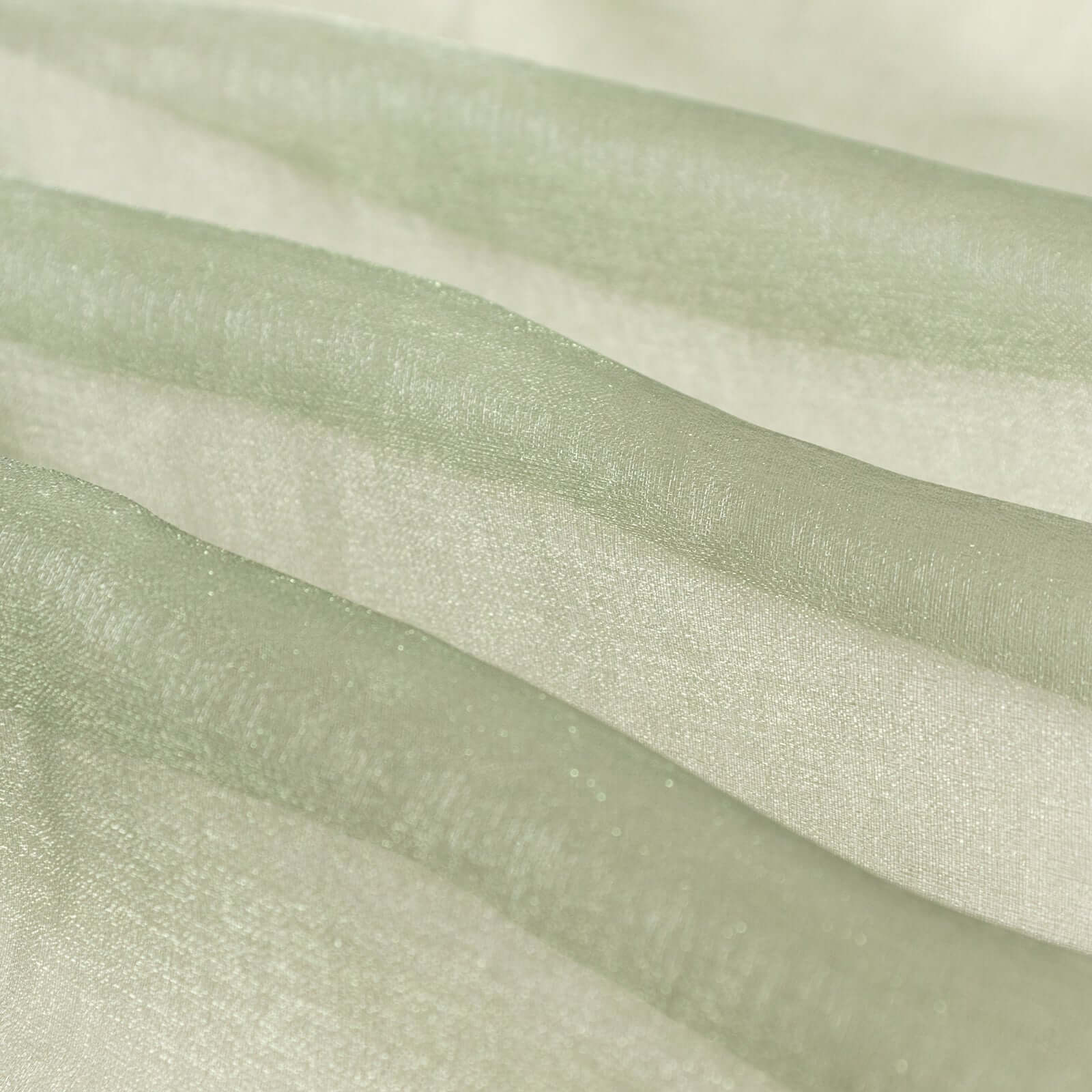 Special Offer! 54x10yd Dusty Sage Green Sheer Chiffon Fabric Bolt for DIY Voile Drapery