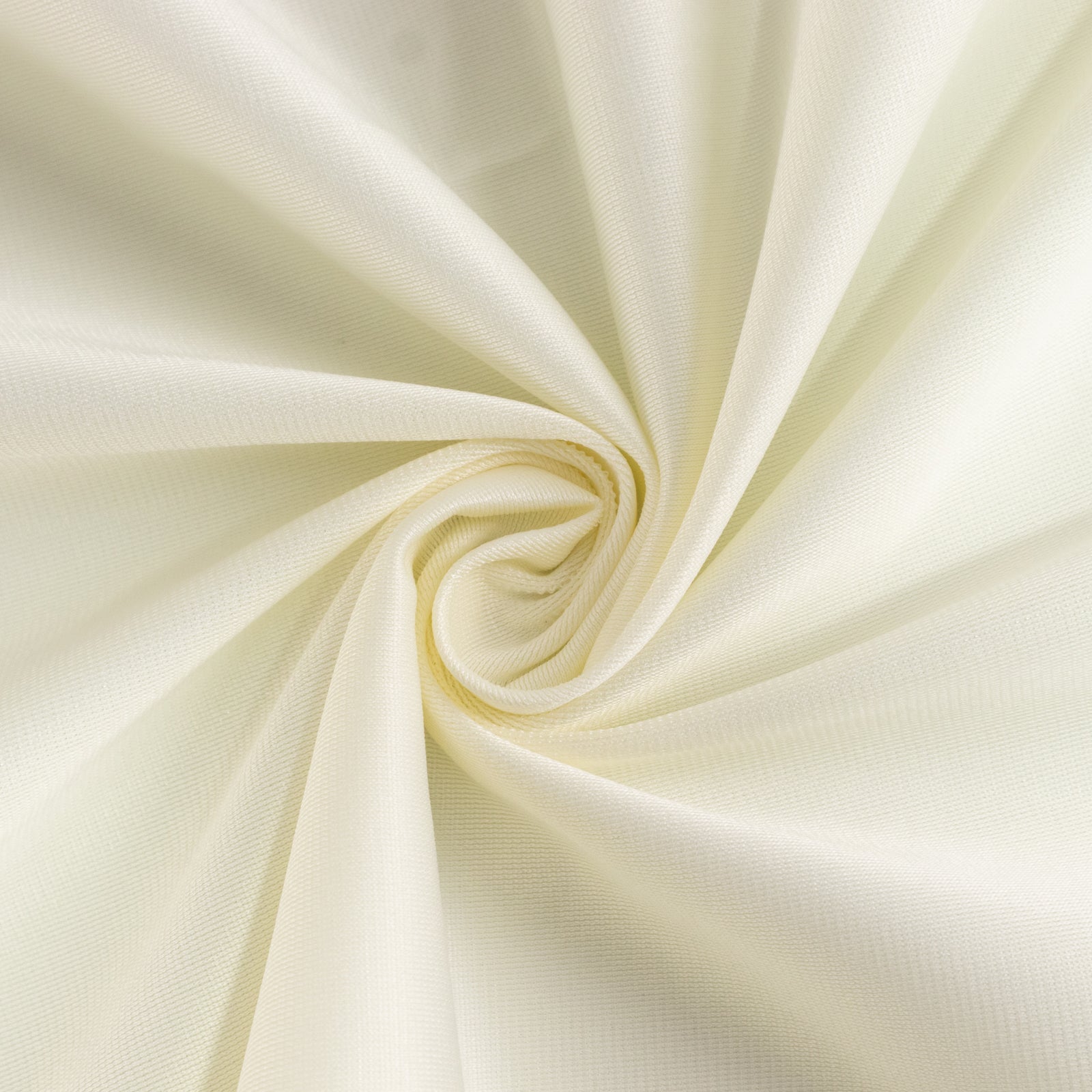 Ivory 90 - Inch Premium Polyester Round Tablecloth: Stain & Wrinkle - Resistant, 220GSM
