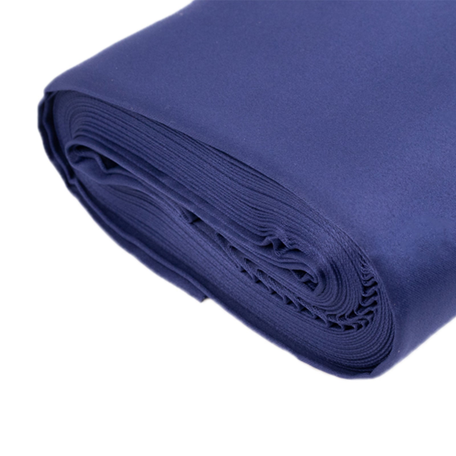 10 Yards Navy Blue Heavy Matte Lamour Satin Fabric Bolt, 54-Inch Wide