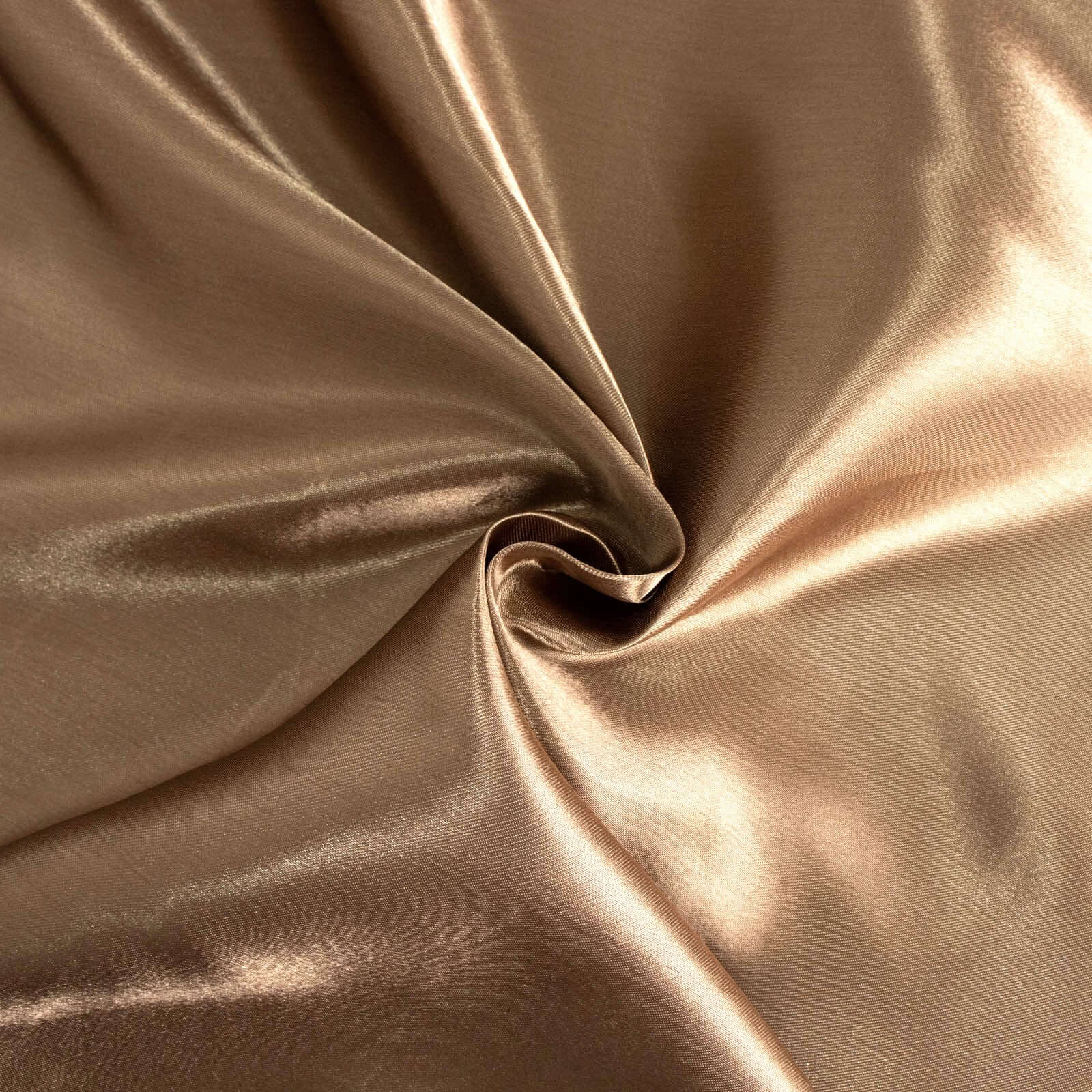 Taupe Satin 60x102 Rectangular Tablecloth - Smooth, Lustrous & Stain-Resistant