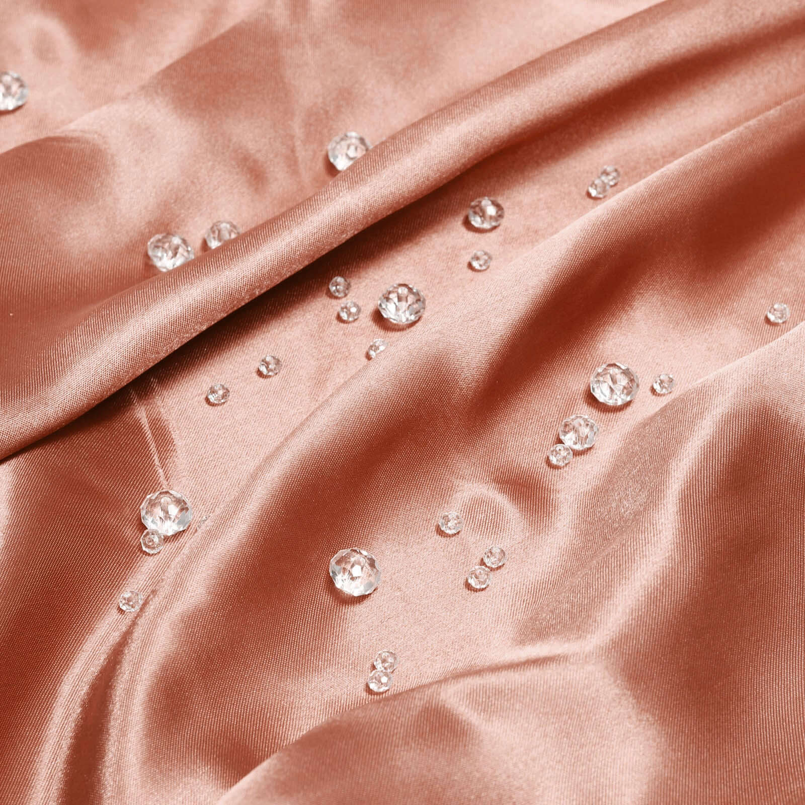 10-Yard 54-Inch Terracotta (Rust) Unfinished Satin Fabric Bolt