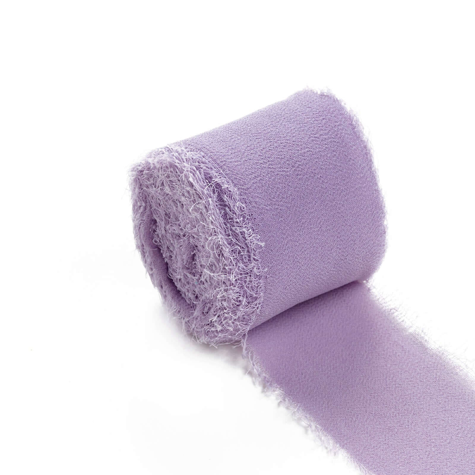 2-Pack Violet Amethyst Silk-Like Chiffon Linen Ribbon Rolls - Ideal for Bouquets & Gift Wrapping