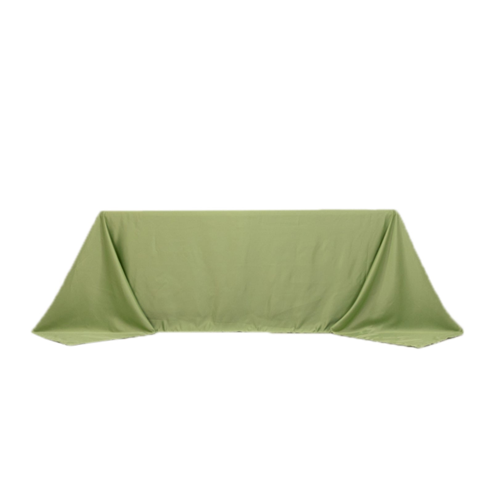 Exclusive Sage Green Lamour Satin Rectangle Tablecloth - Soft, Silk-Like, 90x132