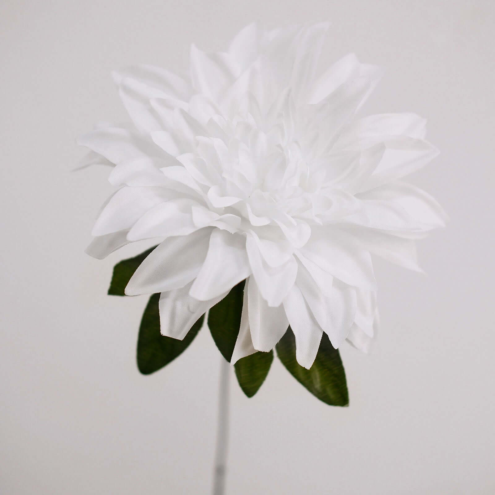 2 Bouquets of 20 Lifelike White Artificial Silk Dahlia Flower Spray Bushes