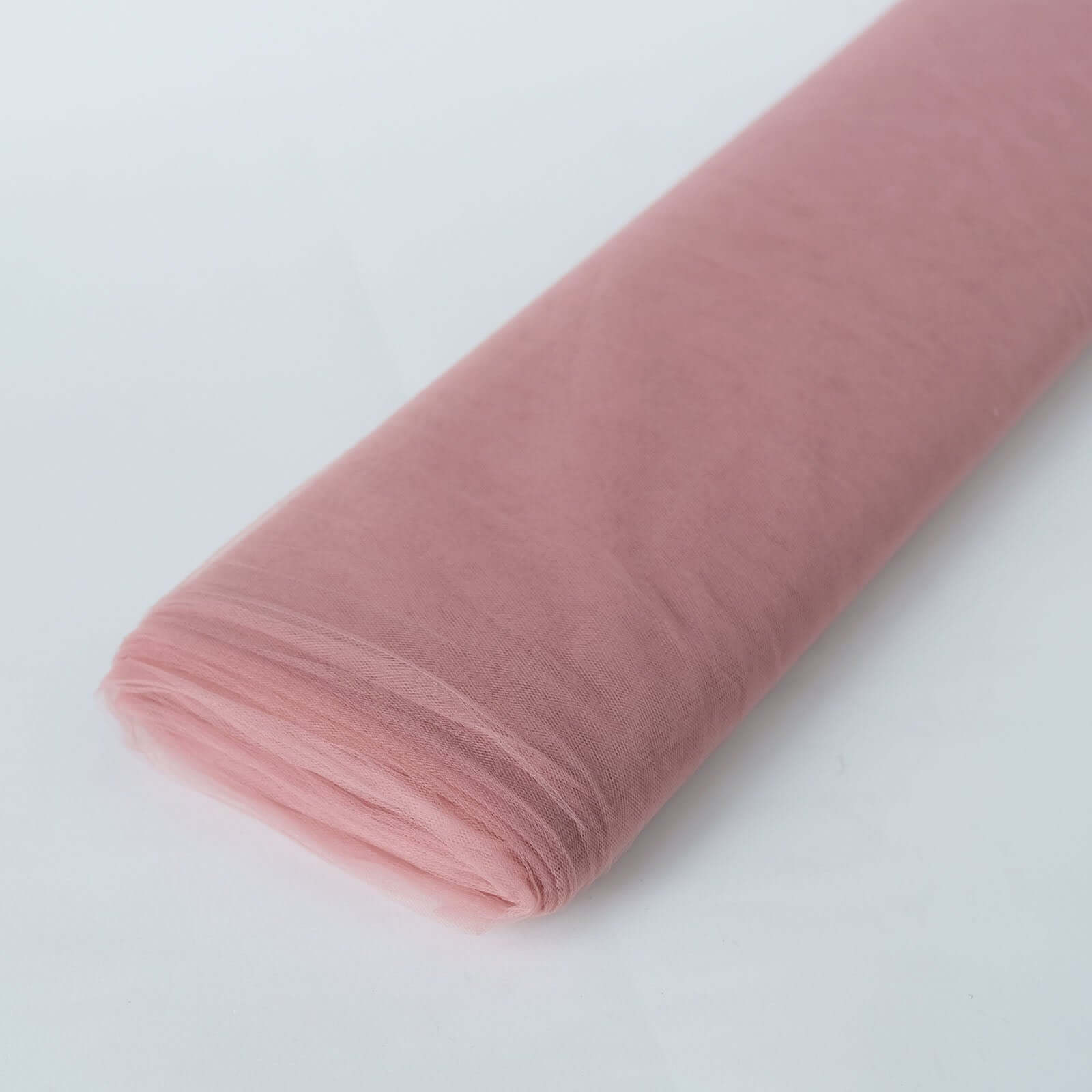 40-Yard, 54-Inch Wide Dusty Rose Nylon Tulle Fabric Bolt for DIY Crafts