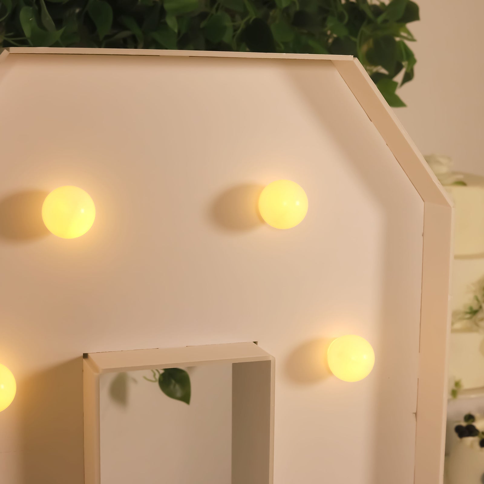 4ft White Giant LED Marquee Light-Up Letter O with Warm White LEDs, Glue Gun & Sticks