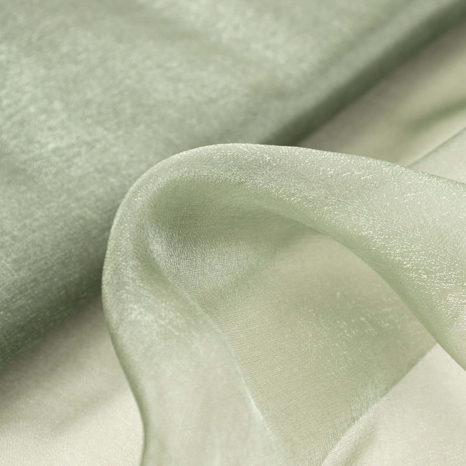 Special Offer! 54x10yd Dusty Sage Green Sheer Chiffon Fabric Bolt for DIY Voile Drapery