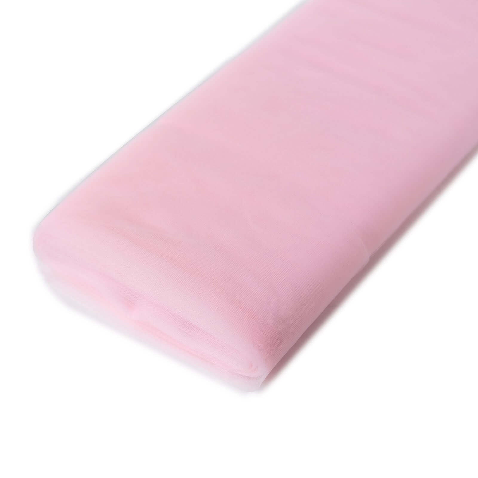 Hot! 54'x40 Yards Pink Tulle Fabric Bolt for DIY Crafts