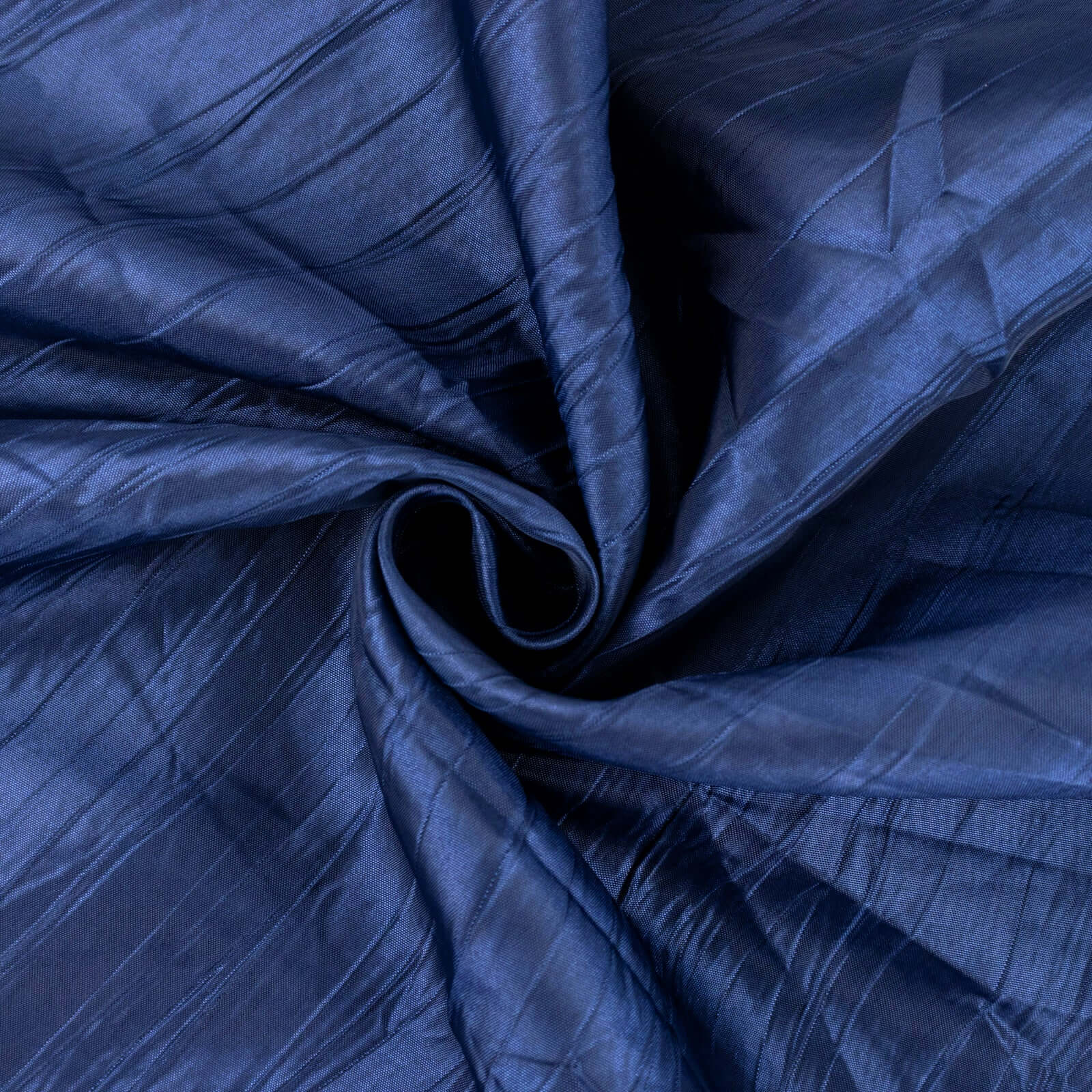 Hot Sale! Navy Blue Accordion Crinkle Taffeta Fabric Bolt, 54 Inches Wide by 10 Yards
