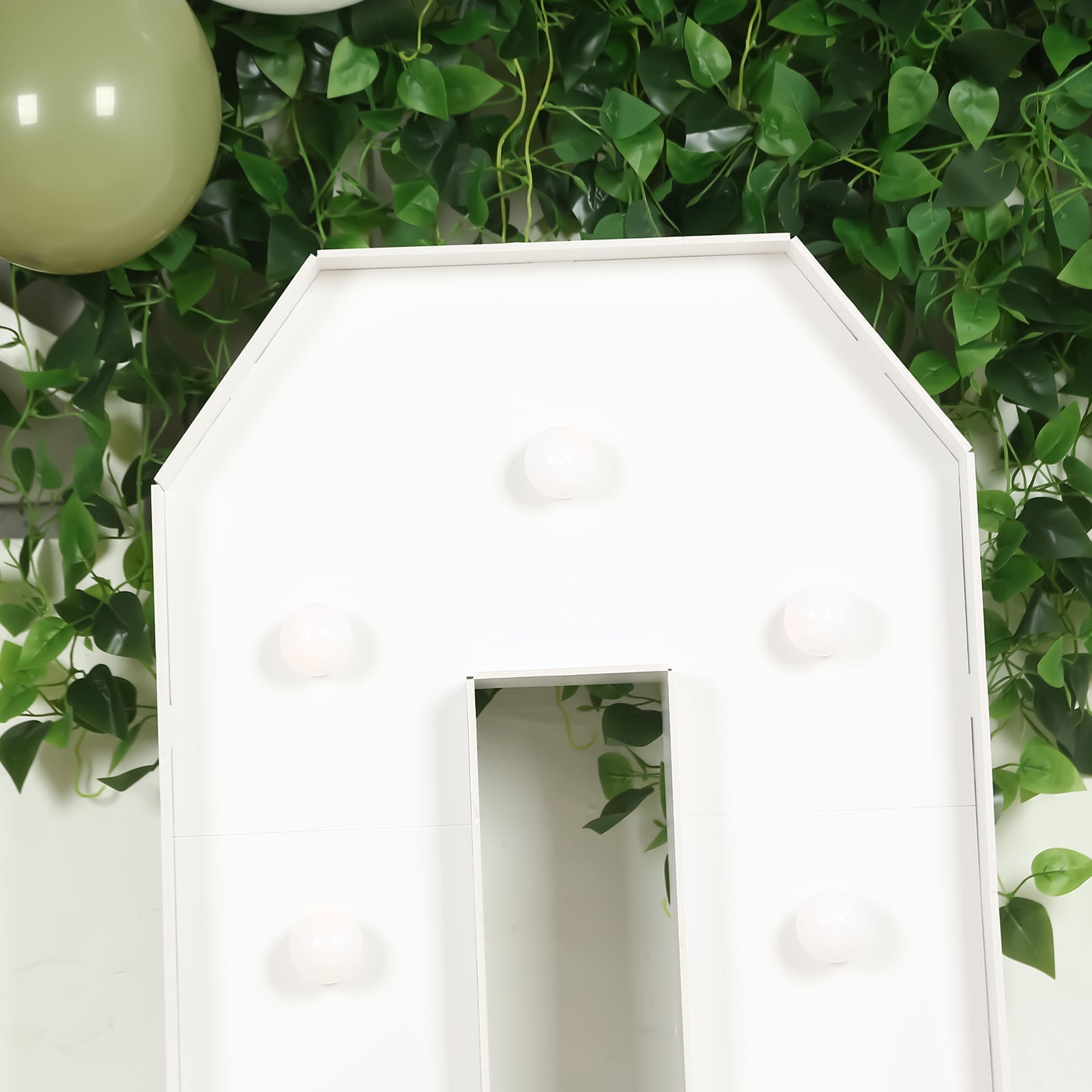 Hot Sale! 4ft White Giant LED Marquee Light Up Letter Q with 10 Warm White Battery - Operated LEDs