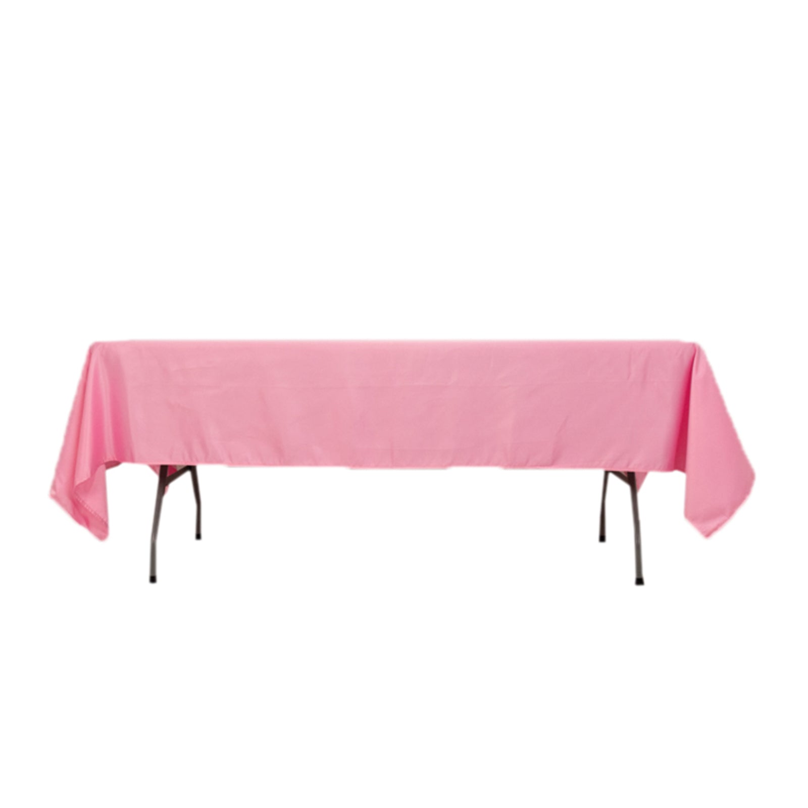 Hot Deal! Pink Lamour Satin Rectangle Tablecloth 60x102 - Durable & Silky Soft