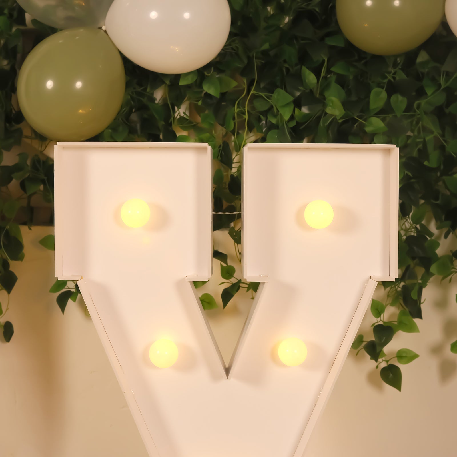4ft White Giant LED Marquee Light-Up Letter X with 10 Warm White Battery-Operated LEDs, Glue Gun & Sticks - Ideal Decor