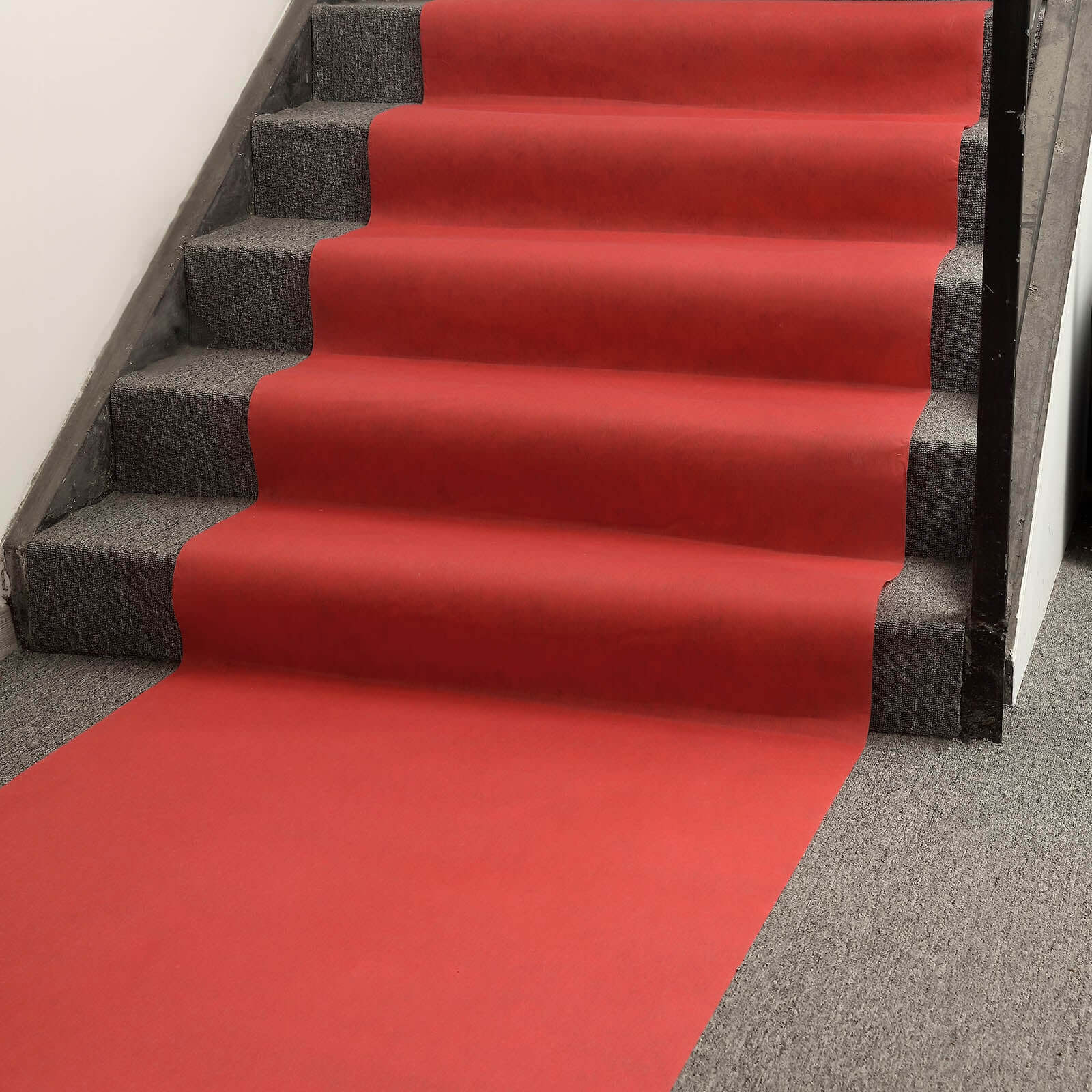 3ft x 100ft High - Quality Red Rayon Carpet Runner for Weddings and Parties
