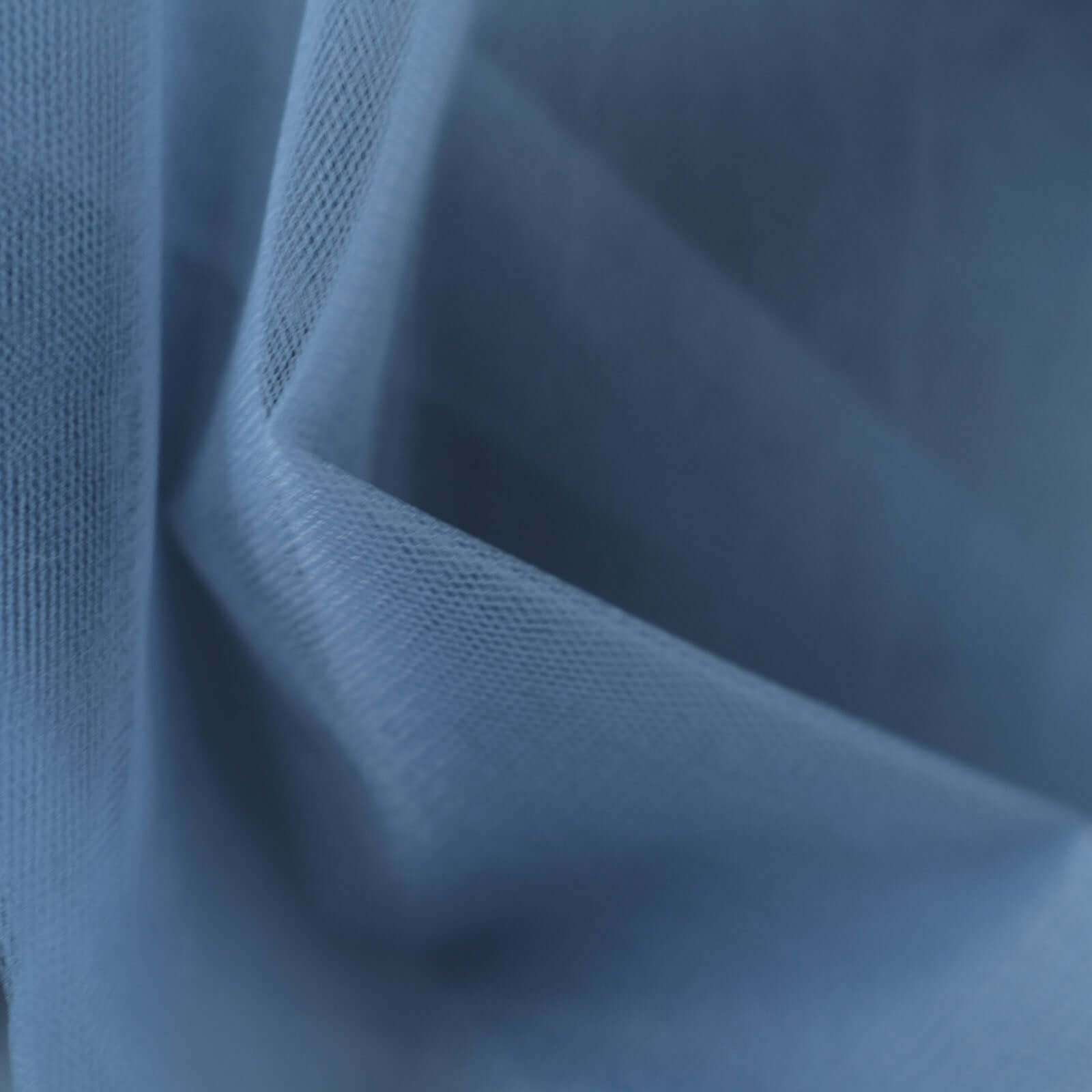 Dusty Blue Nylon Tulle Fabric Roll - 108 Inches Wide, 50 Yards Long for DIY Crafts