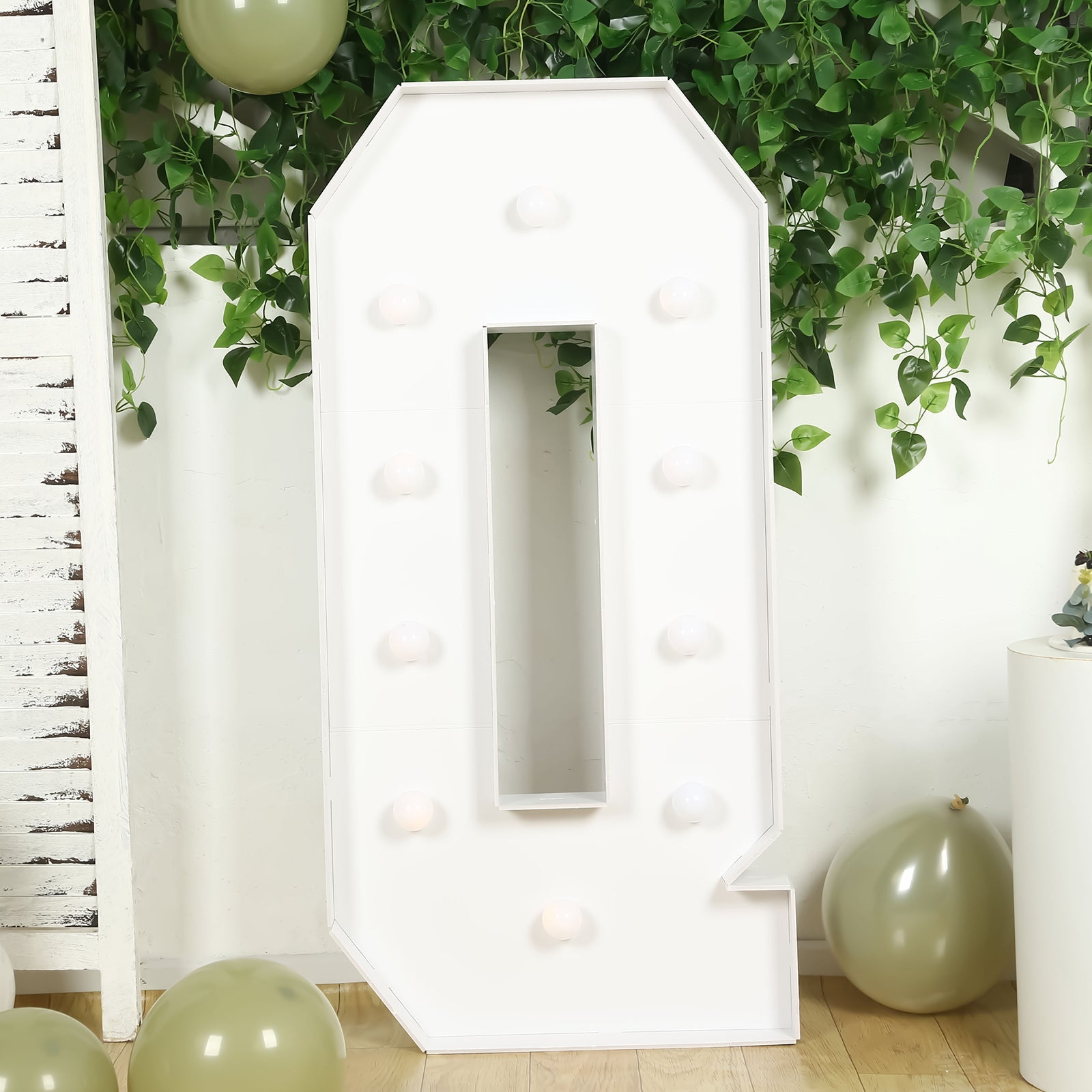 Hot Sale! 4ft White Giant LED Marquee Light Up Letter Q with 10 Warm White Battery - Operated LEDs