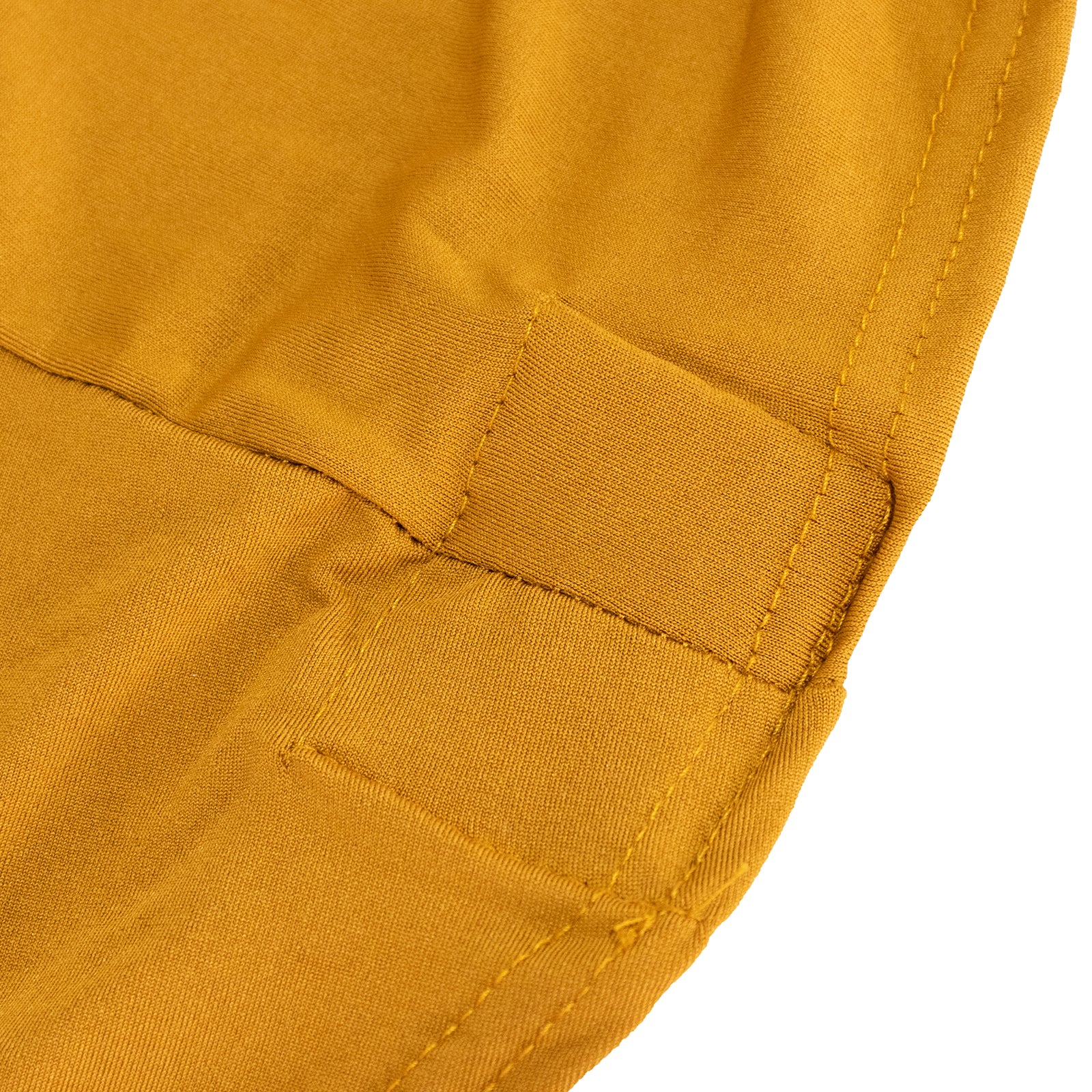Navy Blue/Gold Stretch Spandex Two-Piece Fitted 72x30 Rectangle Table Cover