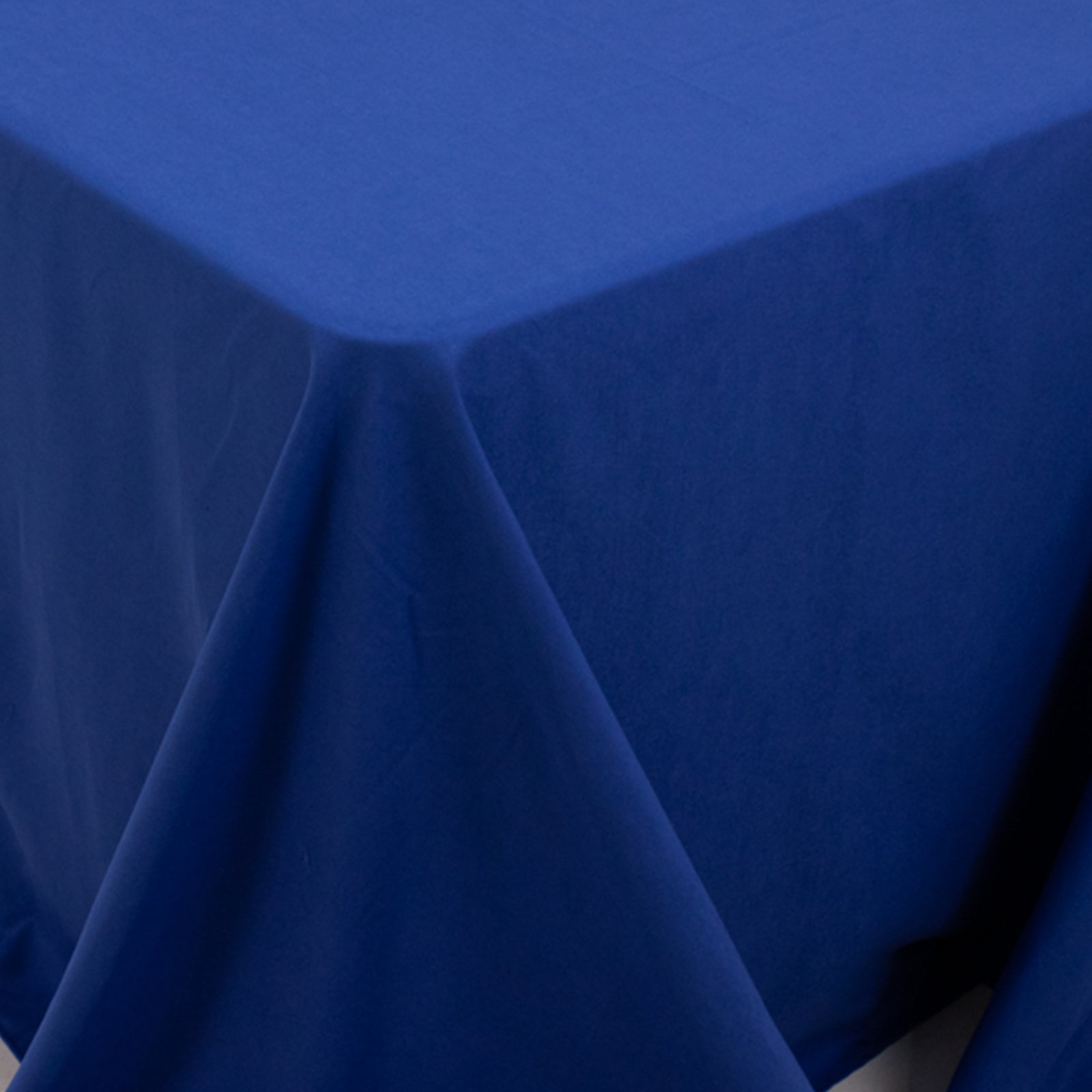 Royal Blue Seamless Wrinkle-Resistant Cotton Blend Tablecloth for Various Occasions, 90x156