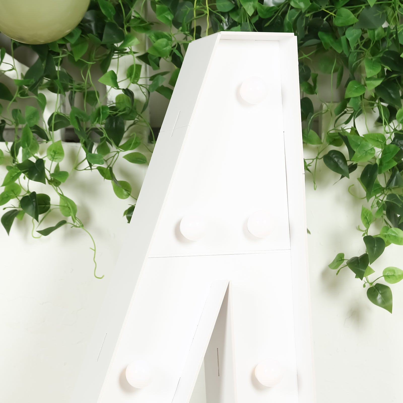 Hot Deal! 4ft White Giant LED Marquee Light Up Number 4 with Warm White LEDs, Glue Gun & Sticks