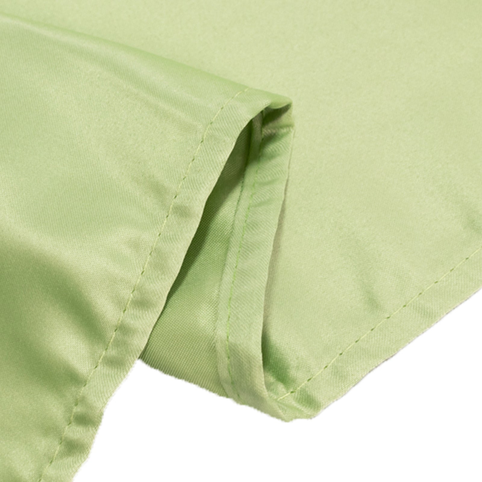 Exclusive Sage Green Lamour Satin Rectangle Tablecloth - Soft, Silk-Like, 90x132