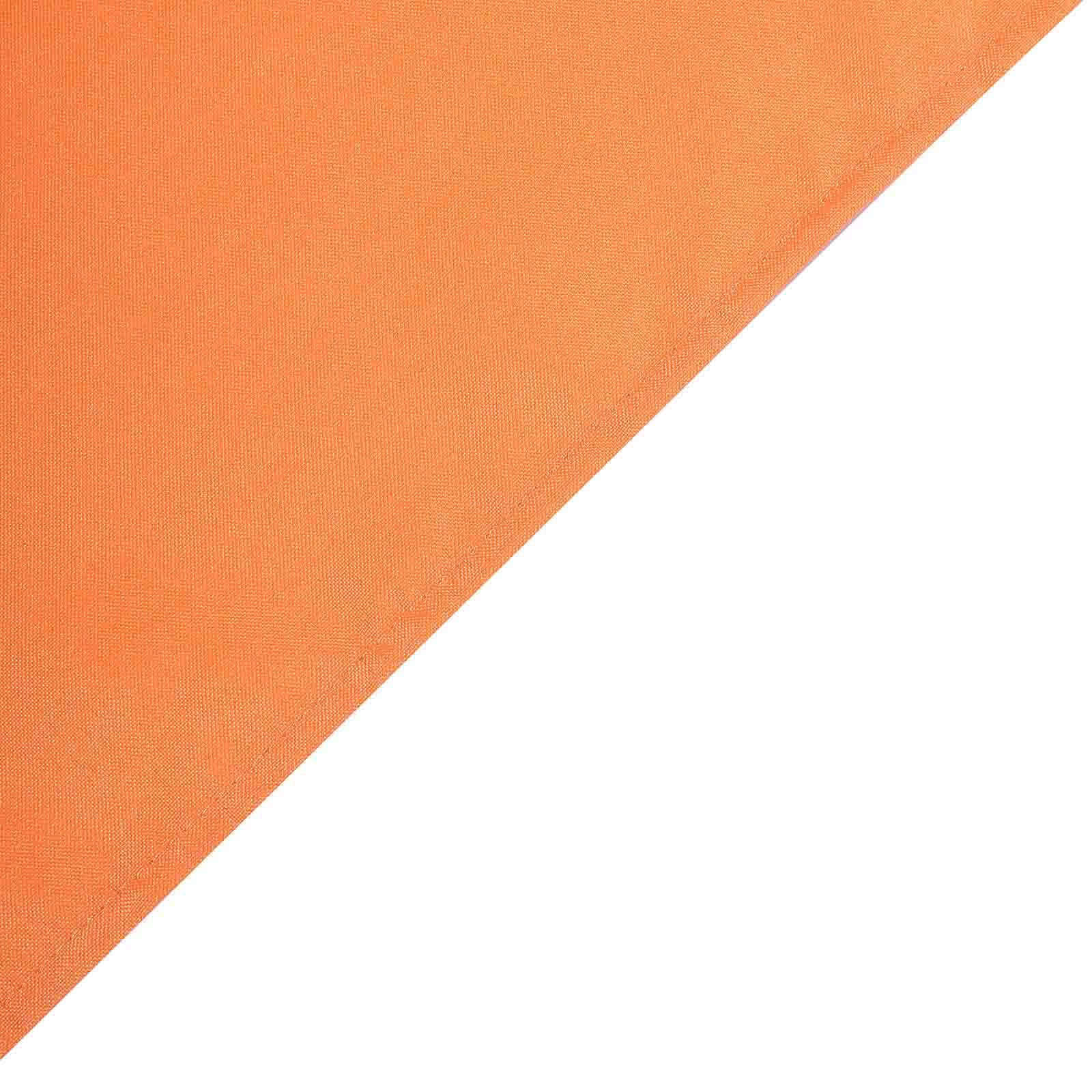 Hot Sale! Seamless Wrinkle-Resistant Orange Polyester Rectangle Tablecloth 90x132