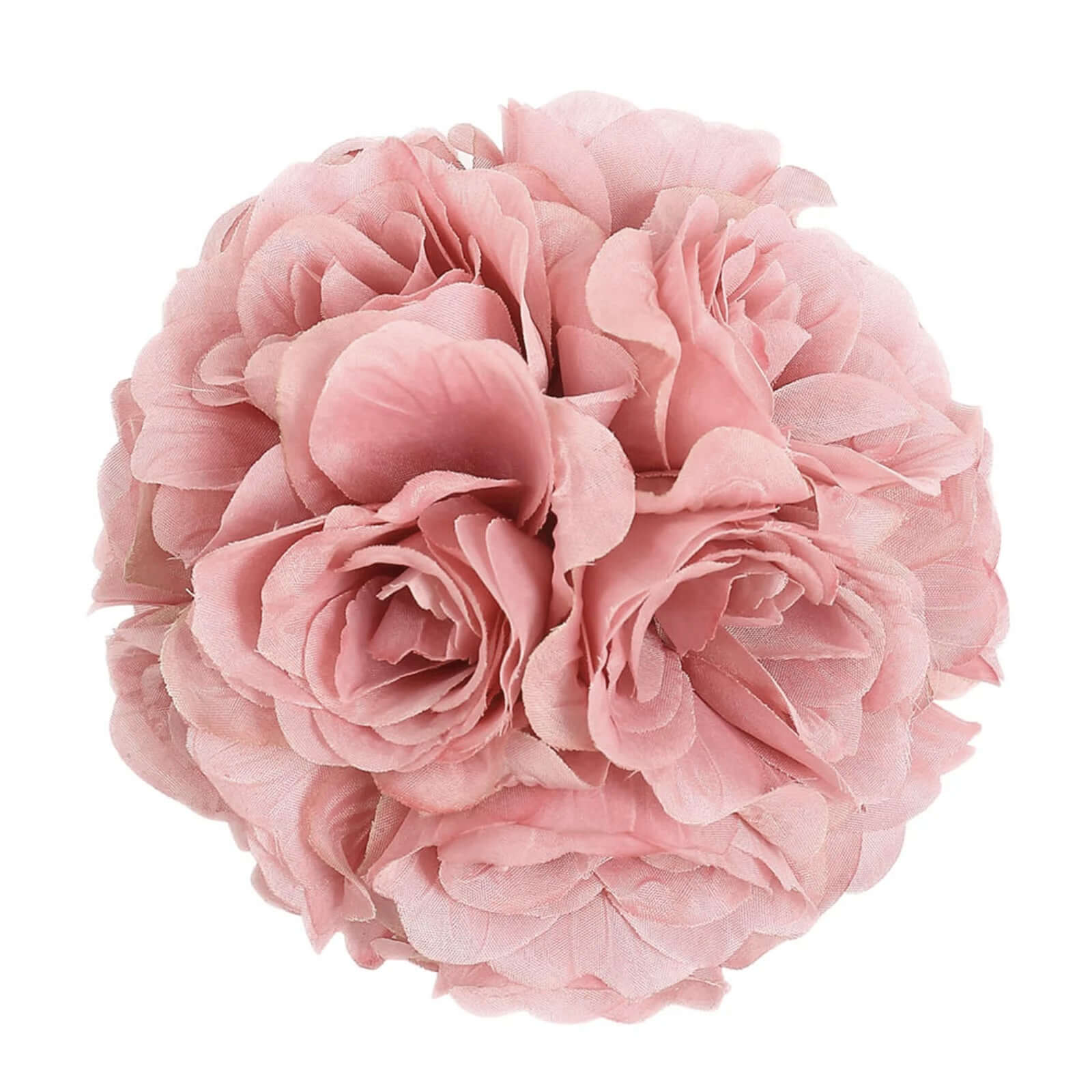 2-Pack of 7-Inch Mauve Artificial Silk Rose Kissing Balls - Ideal for Decorations