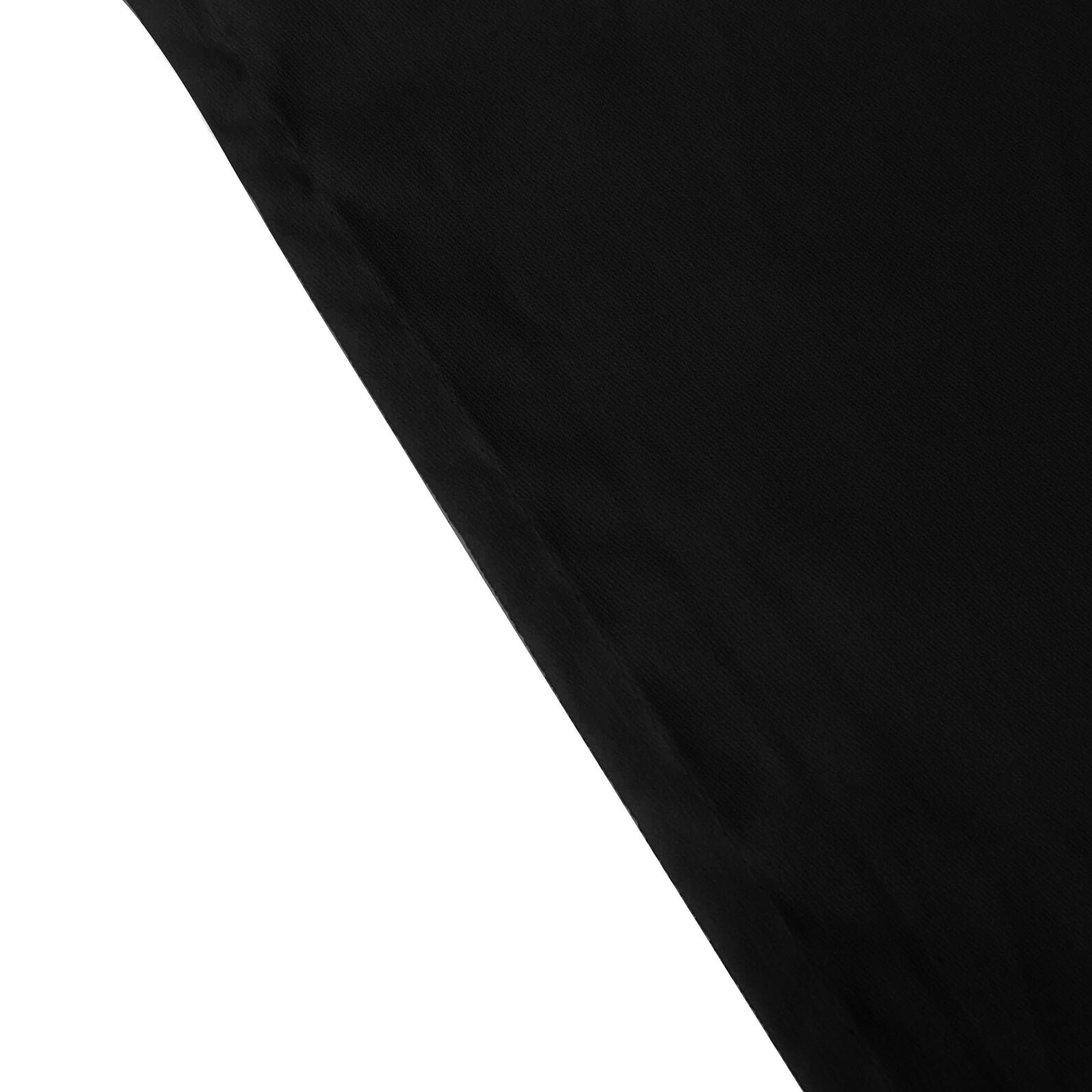 Black 60x102 Rectangle Cotton Blend Tablecloth with Wrinkle-Resistant Finish for Gatherings