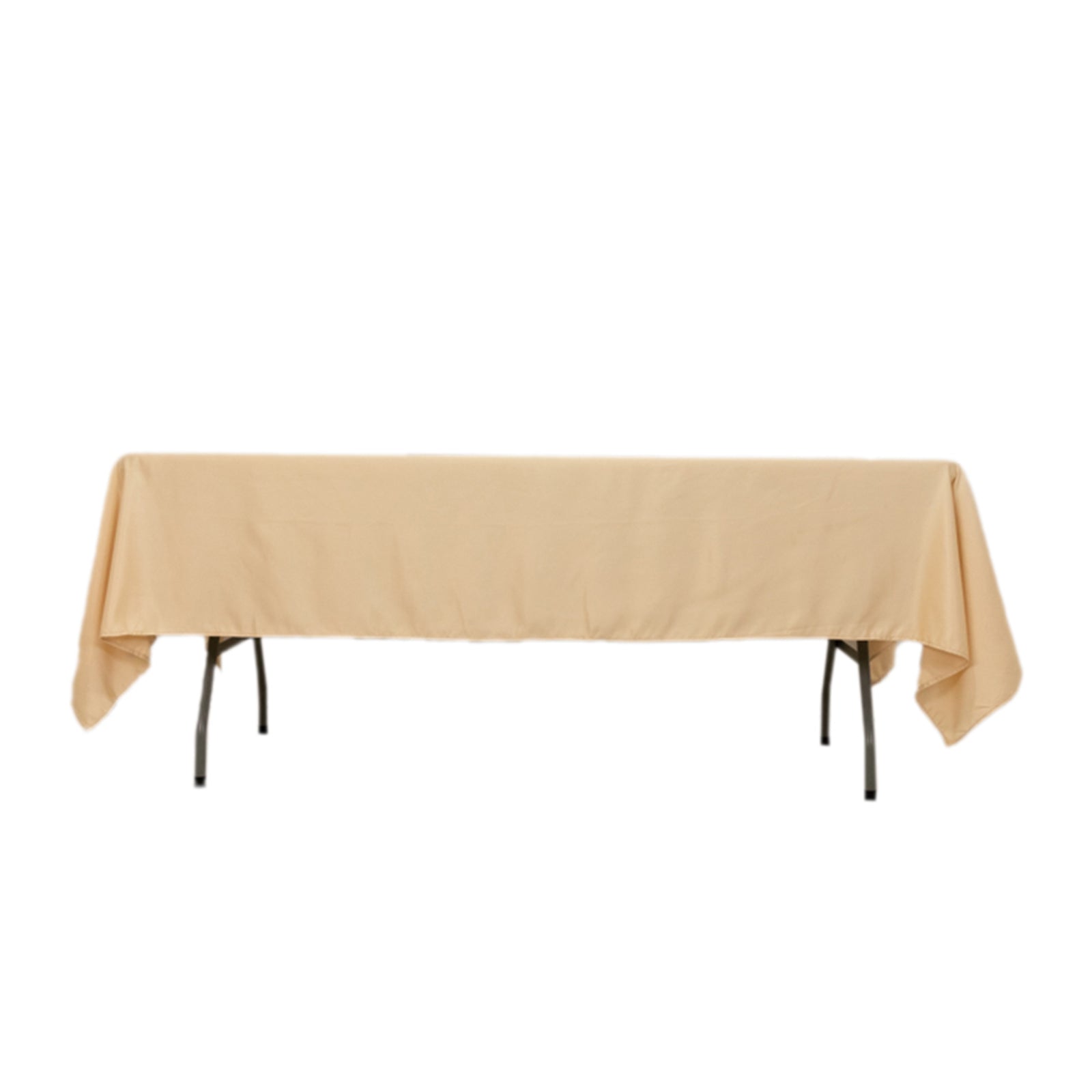 Get This Durable & Silky Soft Beige Lamour Satin Rectangle Tablecloth (60x102)