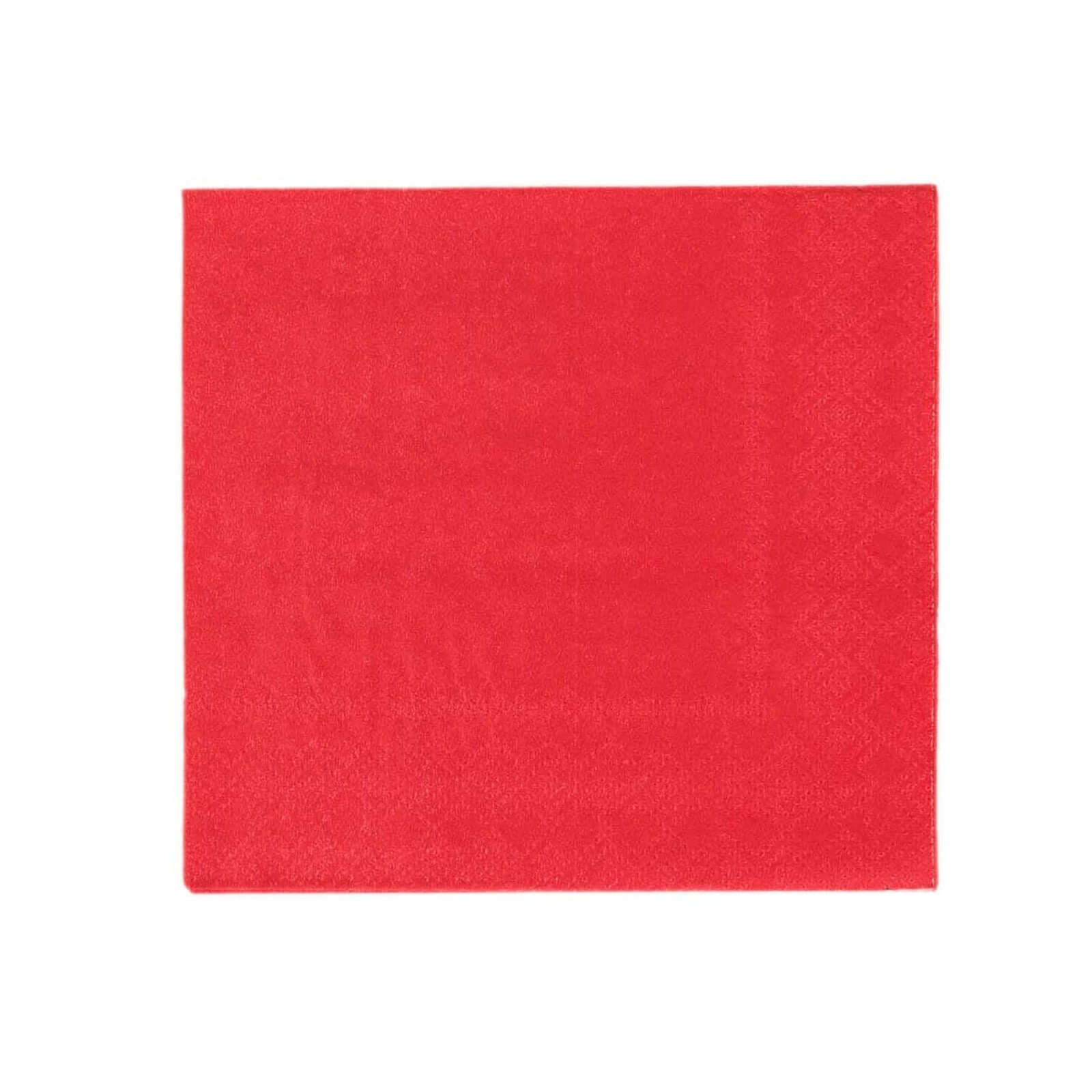 Great Deal! 50-Pack 2-Ply Disposable Red Paper Cocktail Beverage Napkins, 18GSM, 5x5