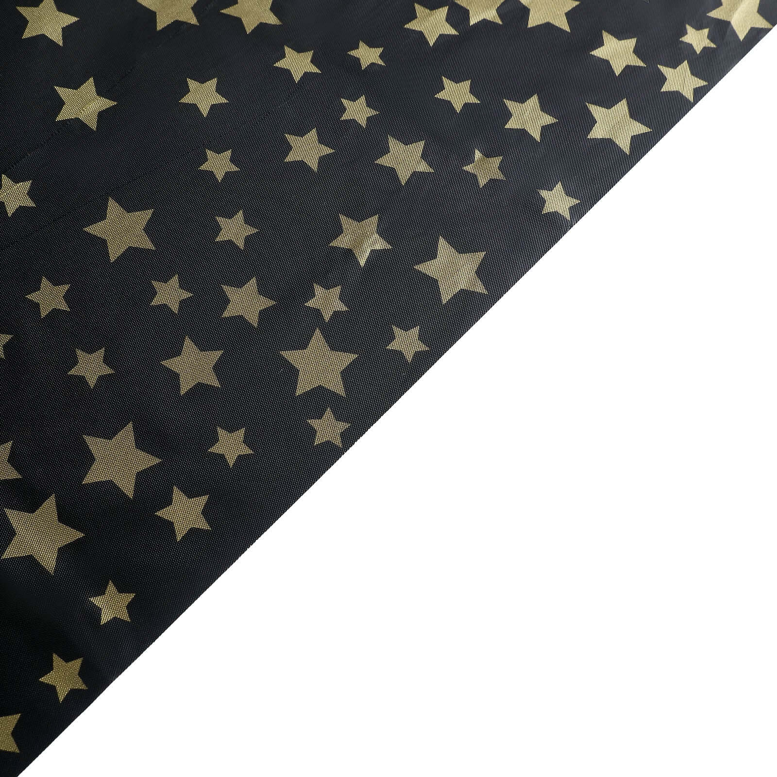 5-Pack Premium Disposable PVC Table Covers: Black Rectangle with Gold Stars, 54x108