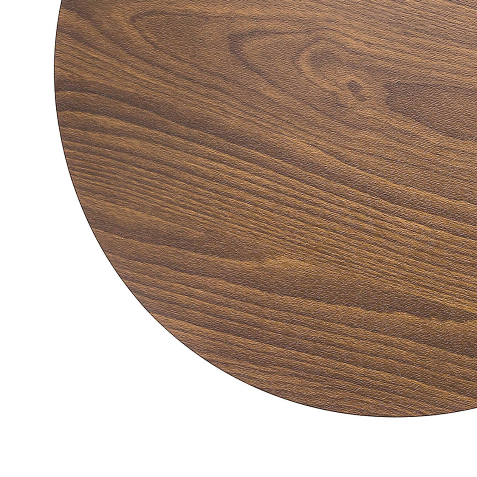 6-Piece Disposable Brown Cardboard Table Placemats with Rustic Walnut Wood Design, 13 Inches