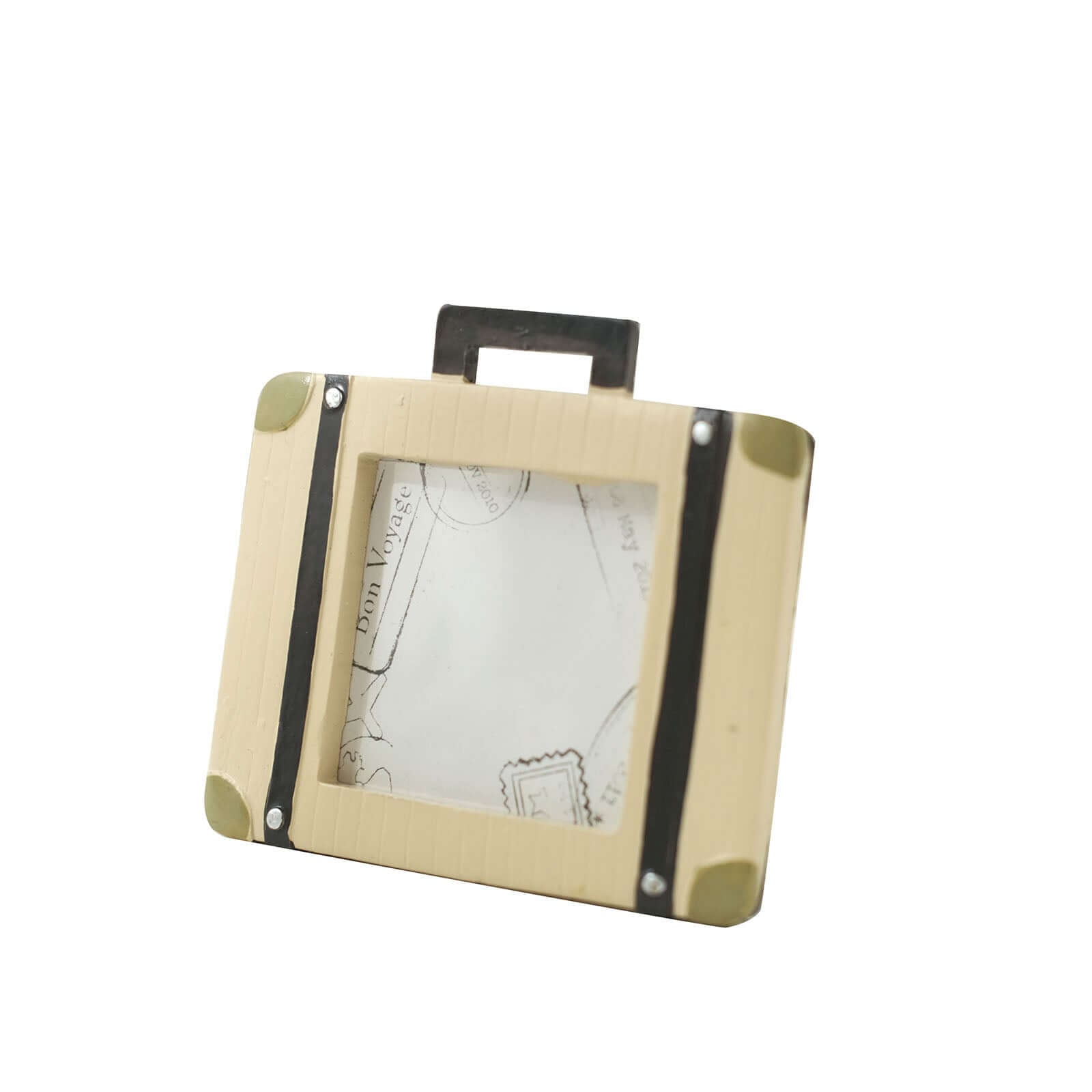Hot Sale! 4-Pack Resin Mini Suitcase Picture Frames - Ideal Vintage Travel Wedding Place Card Holders & Party Favors