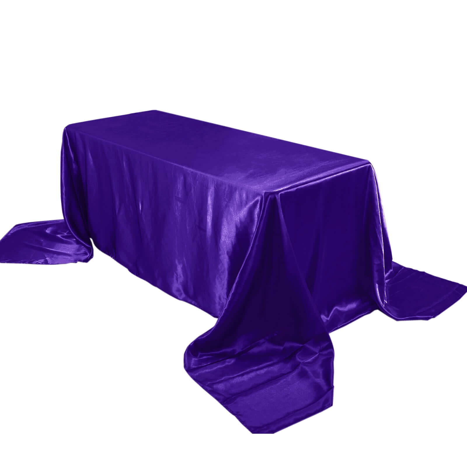 Exclusive Purple Seamless Satin Tablecloth 90x156