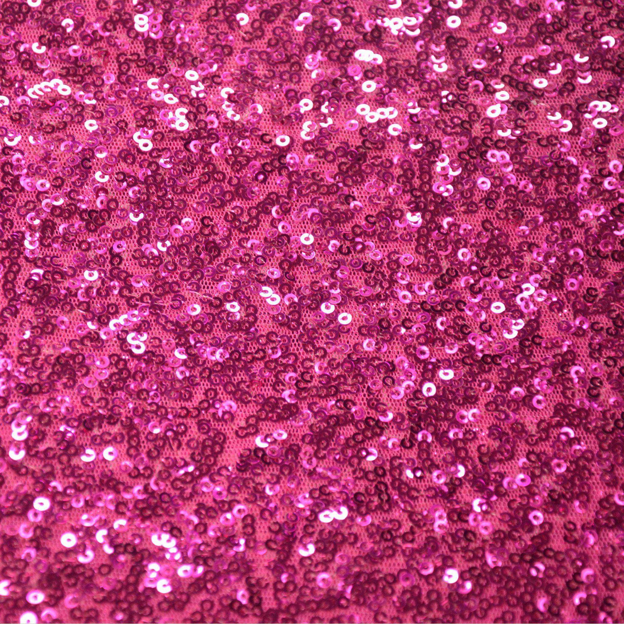 Sparkly Fuchsia 72x72 Square Table Overlay - Ideal Table Cover